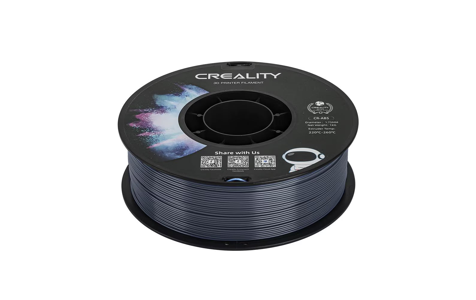 Creality, Filament ABS, Grau, 1.75 mm, 1 kg