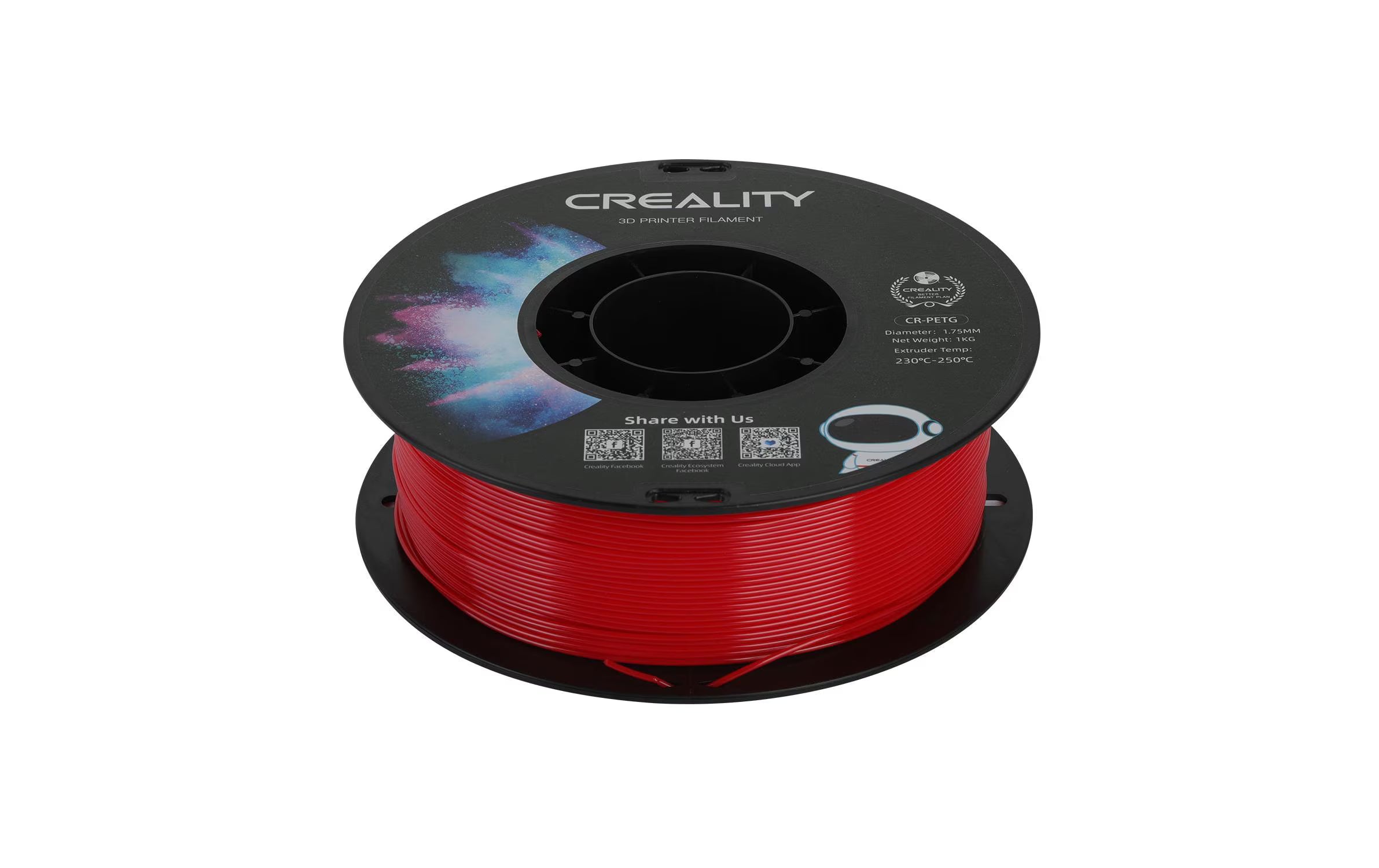 Creality, Filament PETG, Rot, 1.75 mm, 1 kg