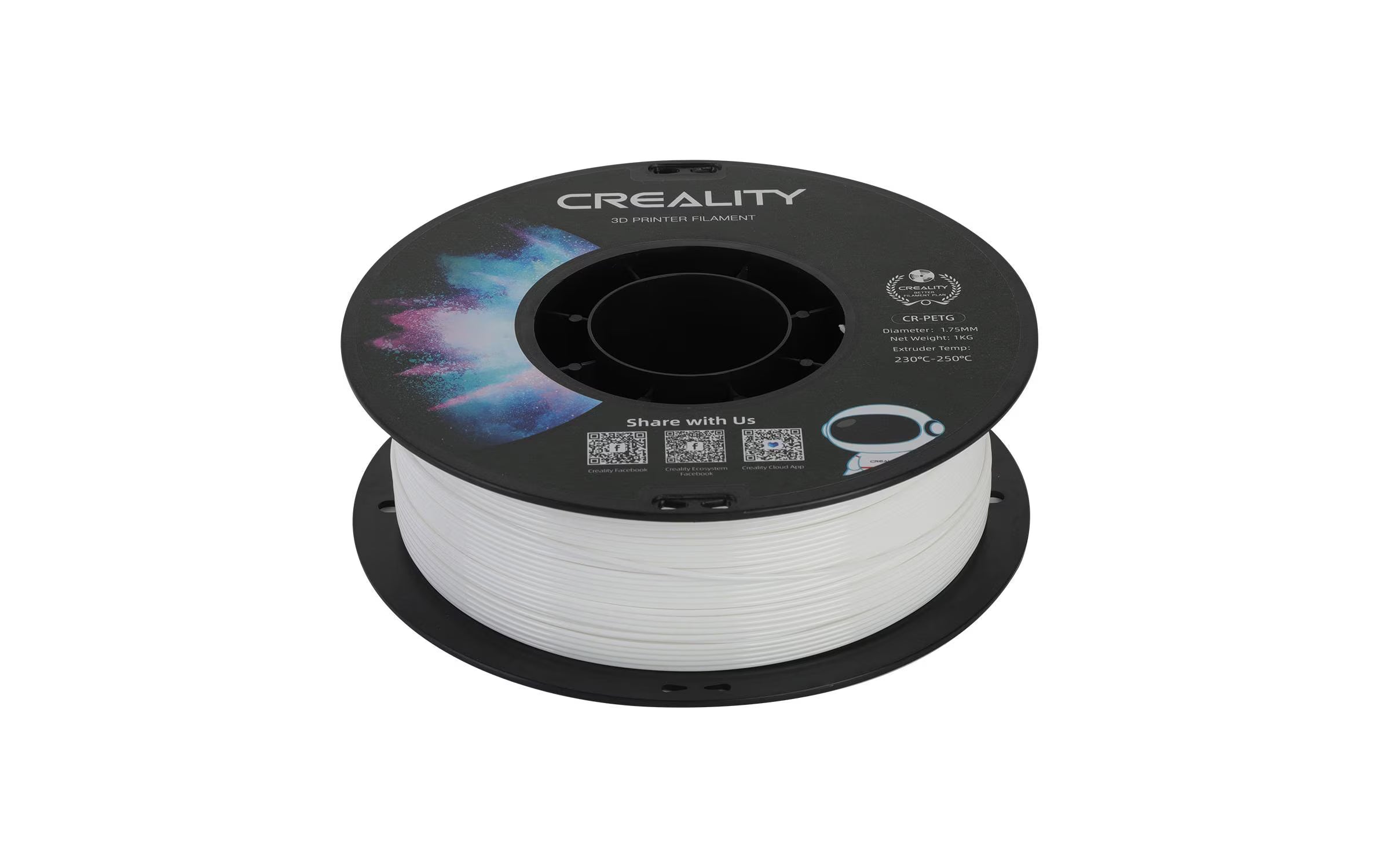 Creality, Filament PETG, Weiss, 1.75 mm, 1