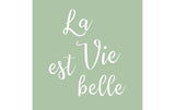 B+C Servietten La vie est belle salb.