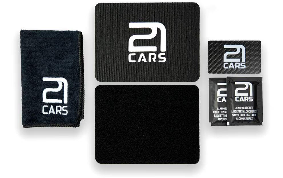 21Cars Klett Kennzeichenhalter Premium Set