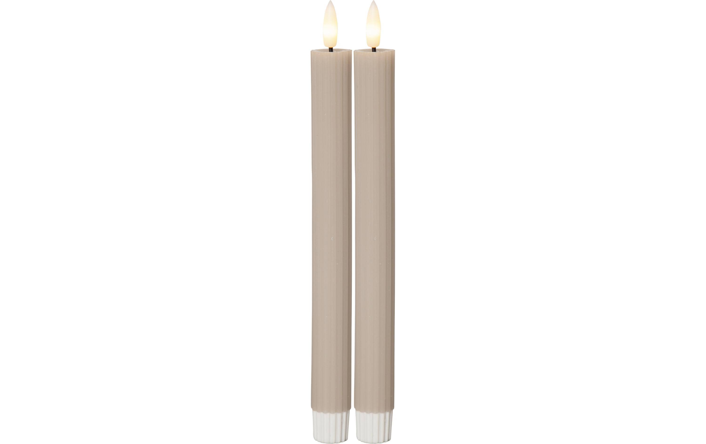 Star Trading LED Dinner Kerze 2P Fl Stripe