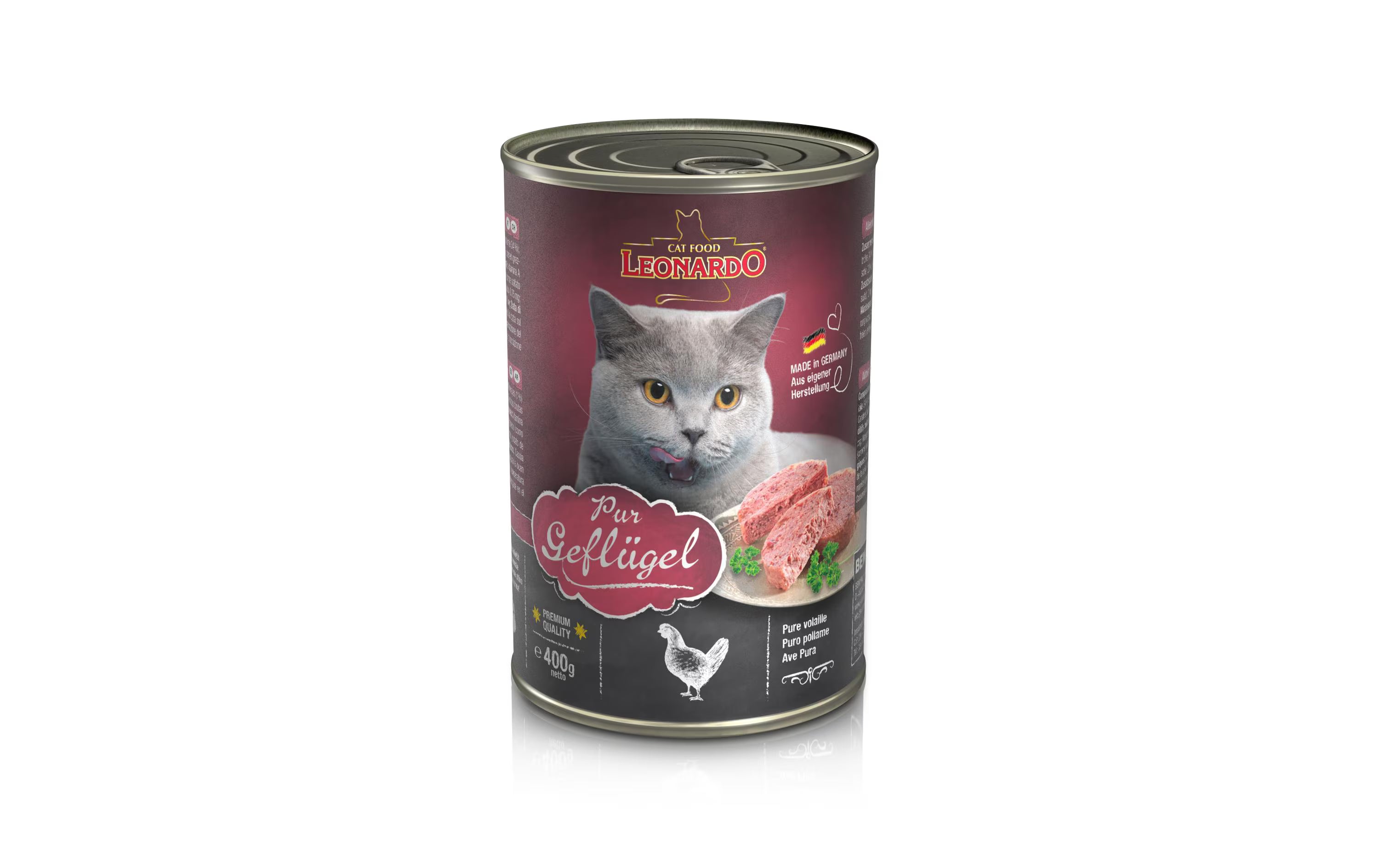 Leonardo Cat Food Nassfutter Geflügel,