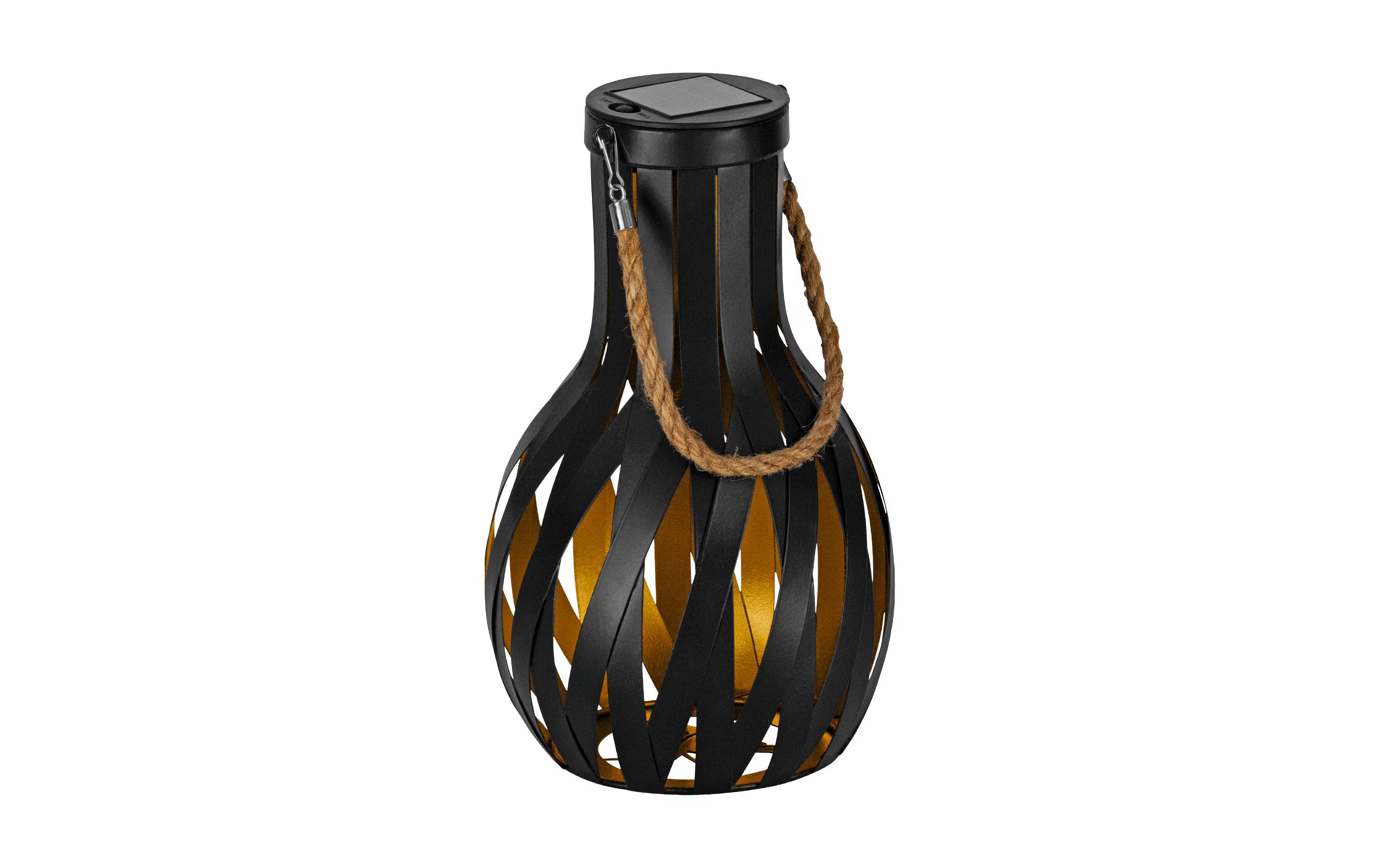 EGLO SOLAR Laterne schwarz/gold