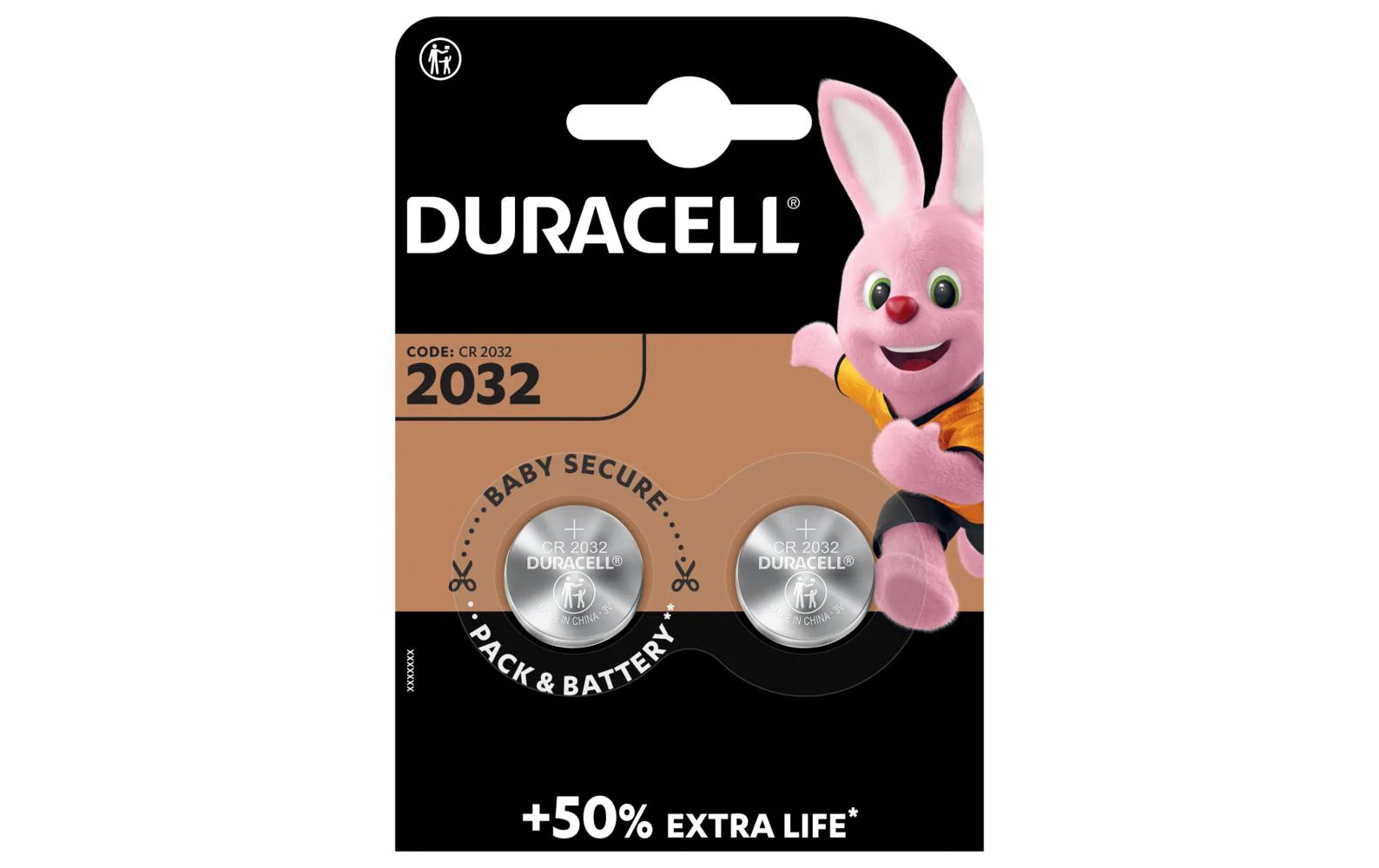 Duracell, Knopfzelle Lithium CR2032 , 2 Stü