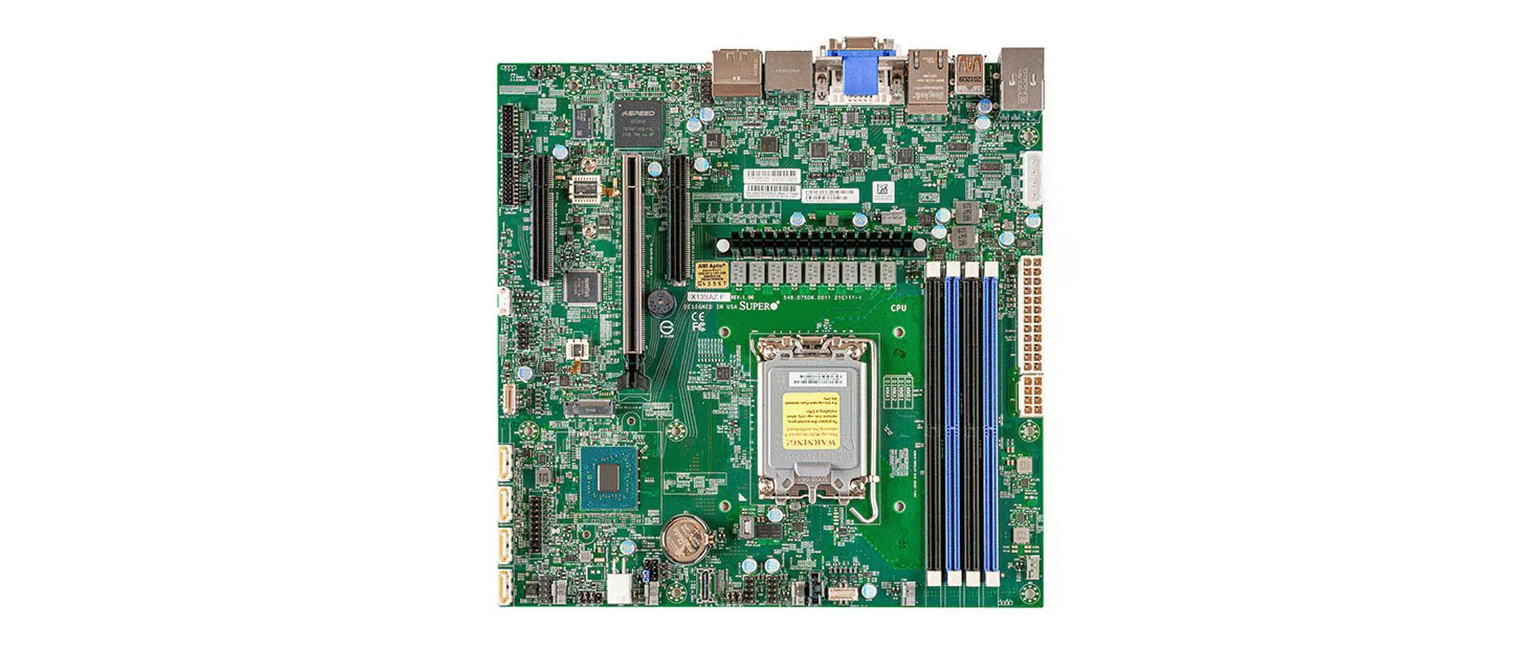 Supermicro X13SAZ-F: 1x LGA-1700