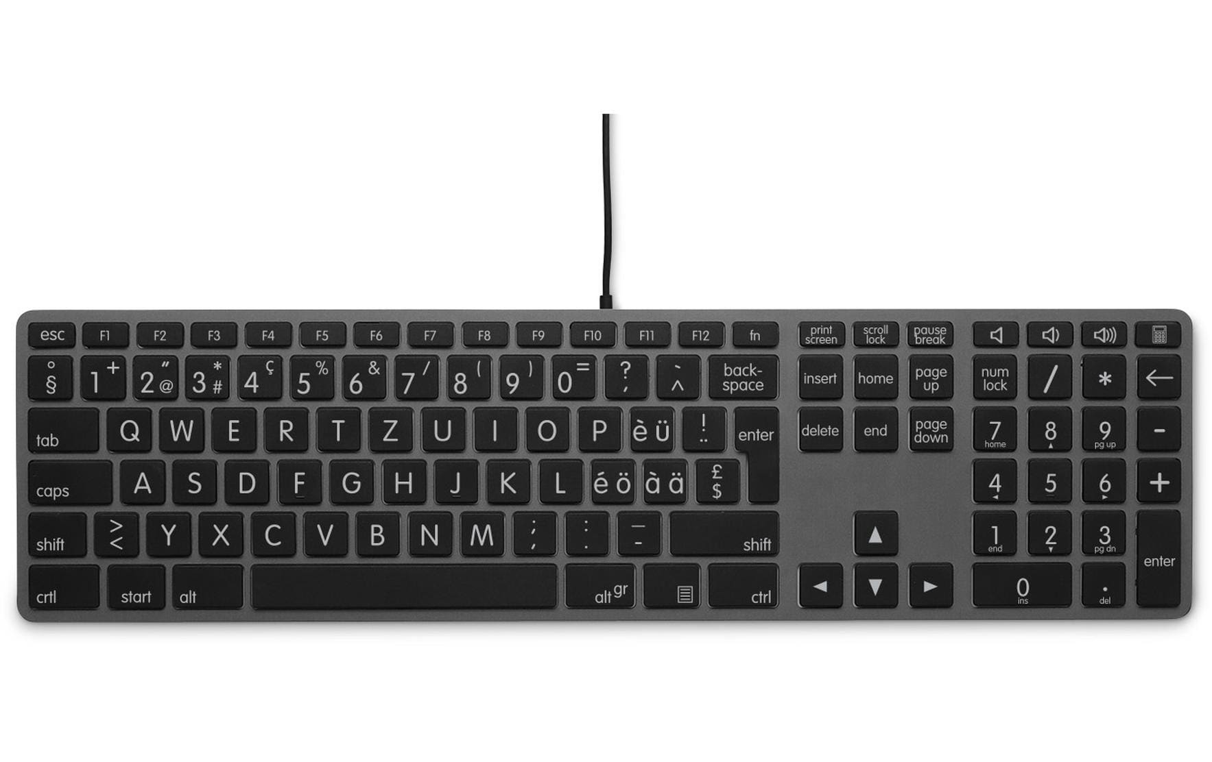 LMP USB Tastatur grosse Beschriftung, WinOS