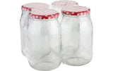 axentia Einmachglas Karo 948ml 4 Stk