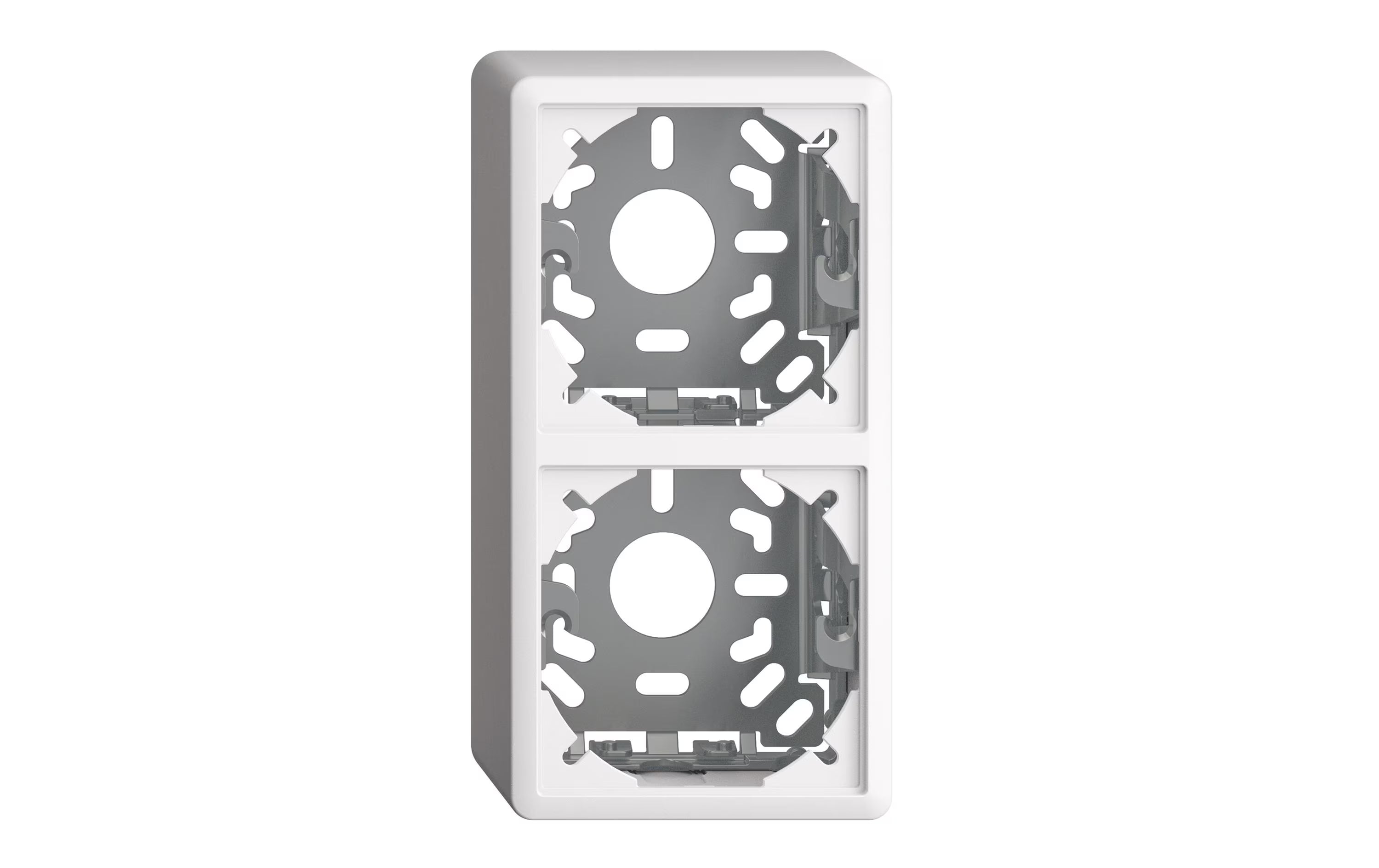 Feller EDIZIOdue Sockel I+I 54mm, AP, weiss