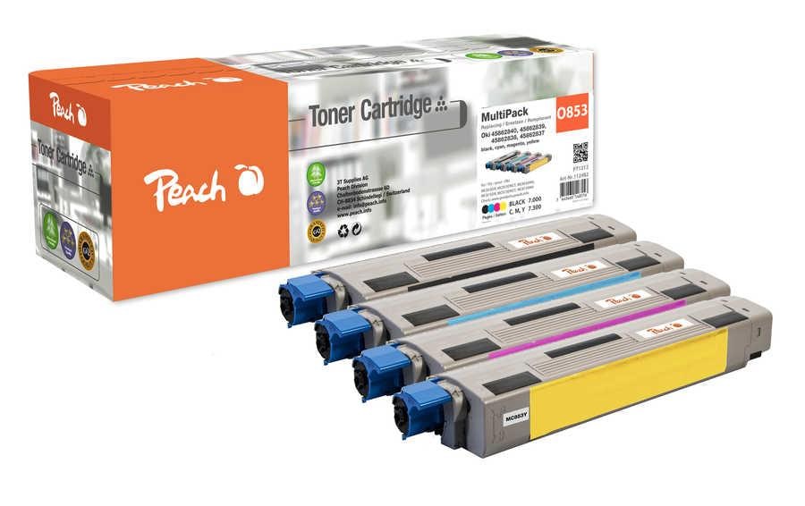 Peach Toner OKI MC853 MultiPack