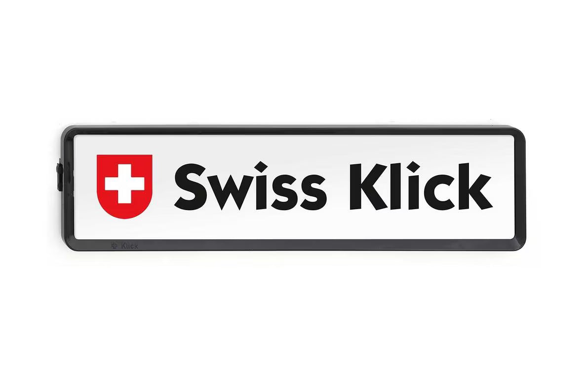 Swiss Klick Kennzeichenhalter Langformat