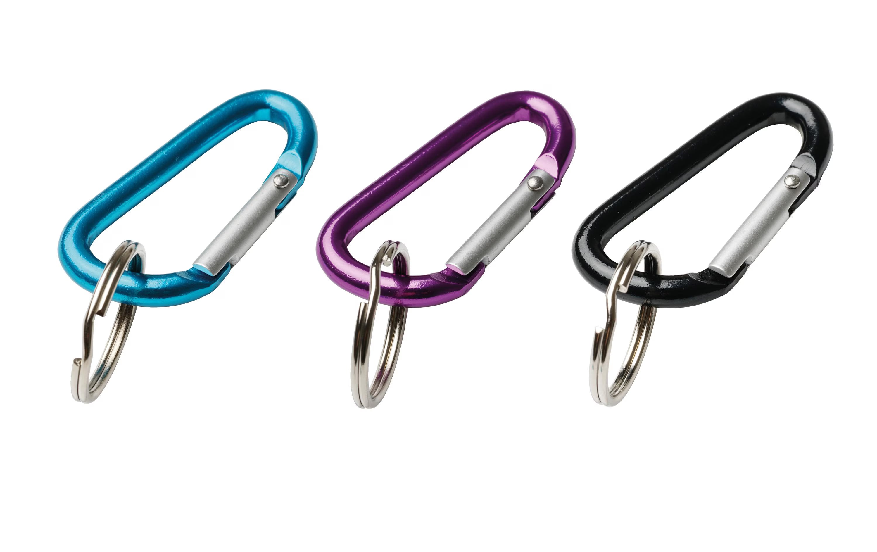 Rieffel Schlüsselkarabiner pink und grün