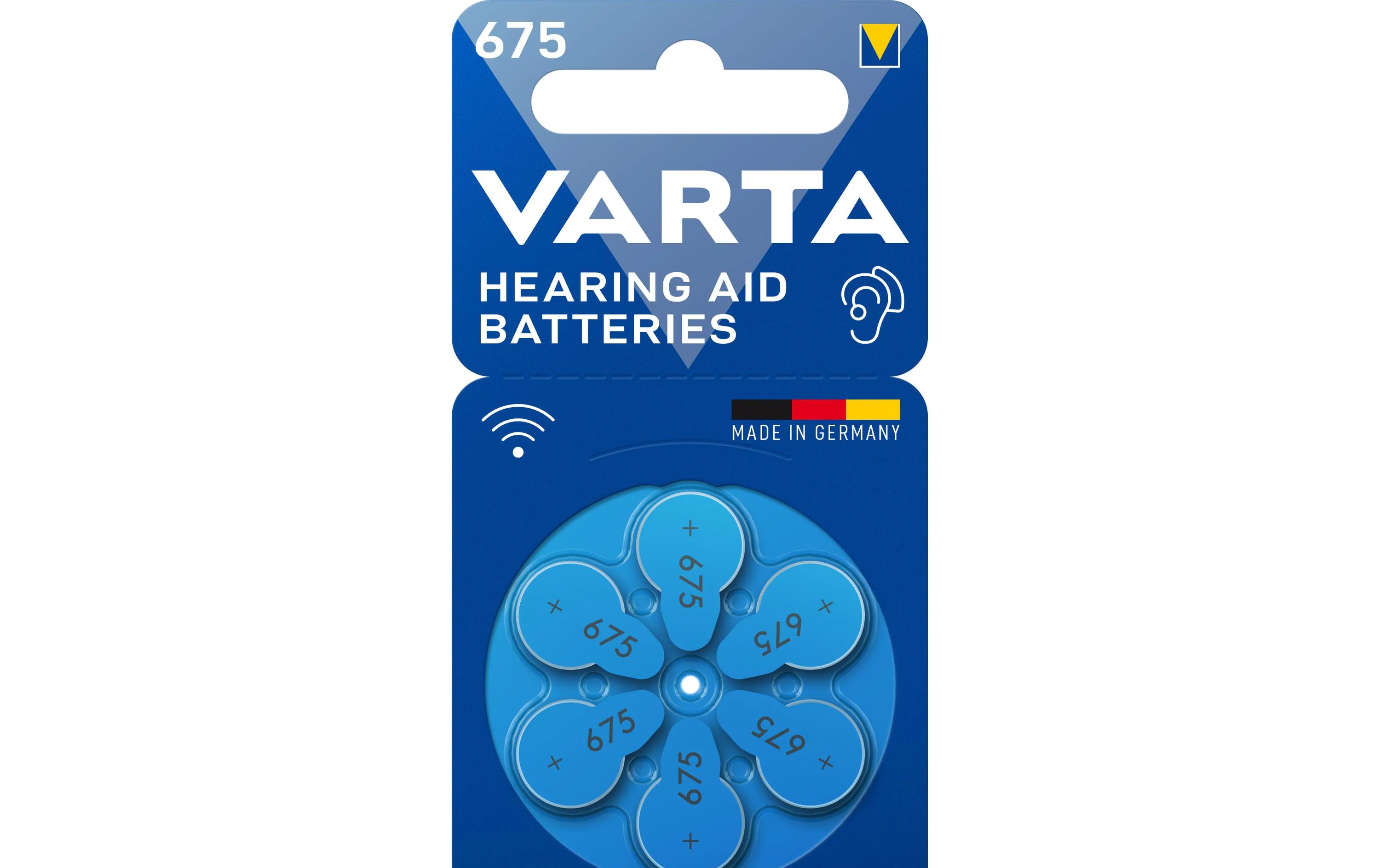 VARTA Hörgerätebatterie 675, 1.45V, 6Stk