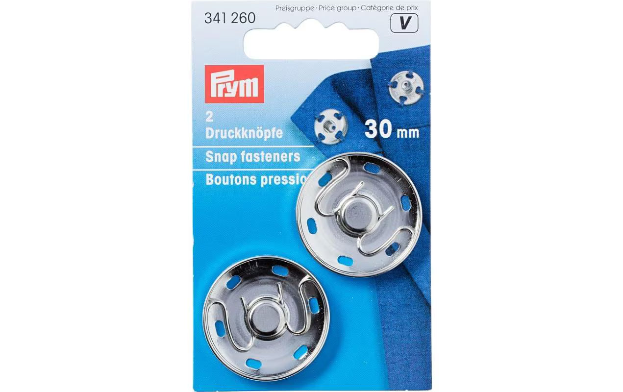 Prym Annähdruckknopf, silber