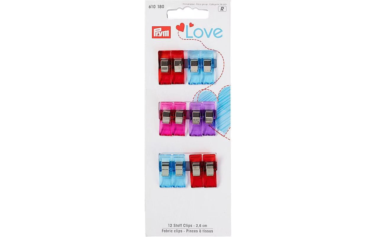 Prym Love Stoffclips, bunt