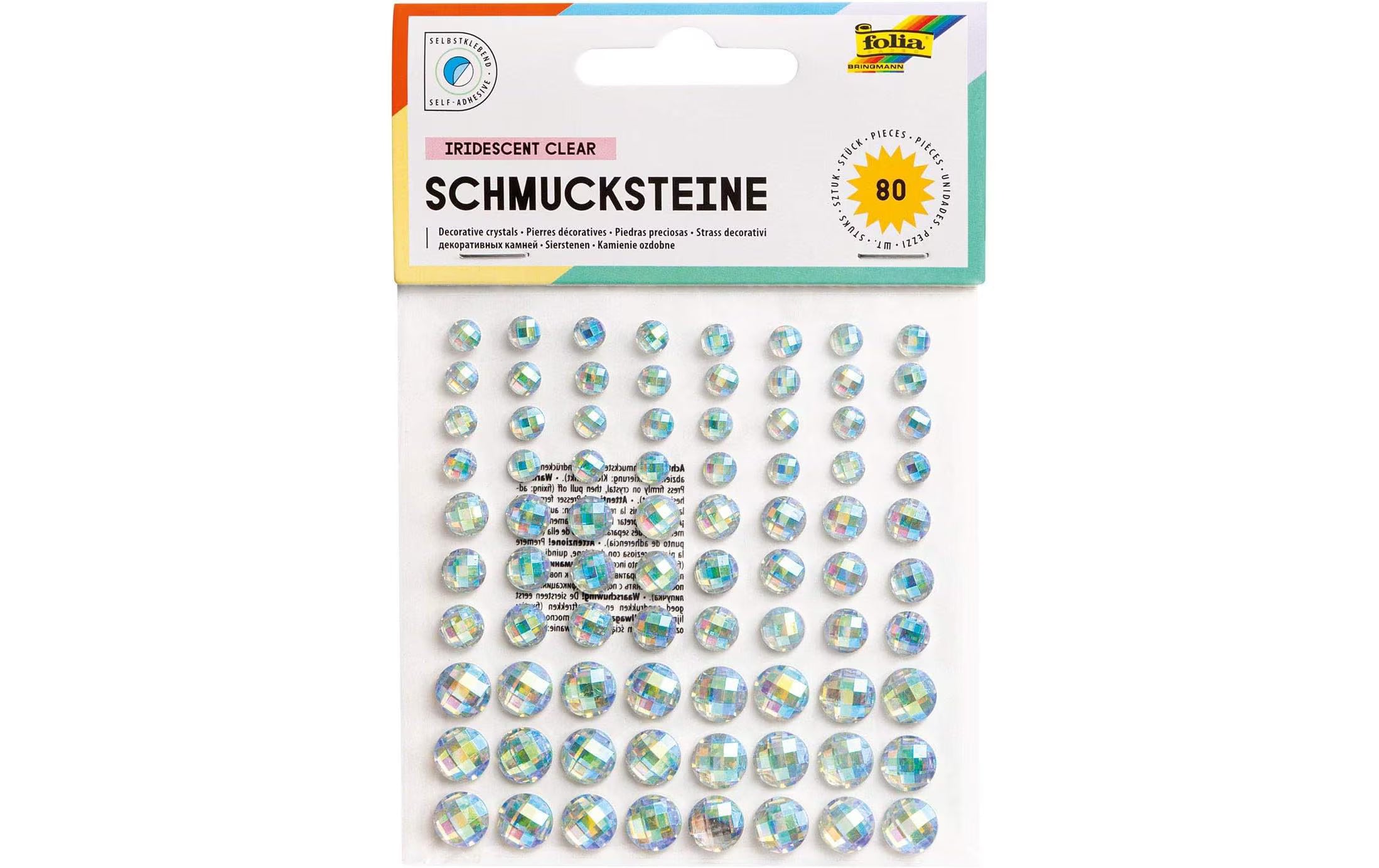 Folia Schmucksteine Iridescent Clear