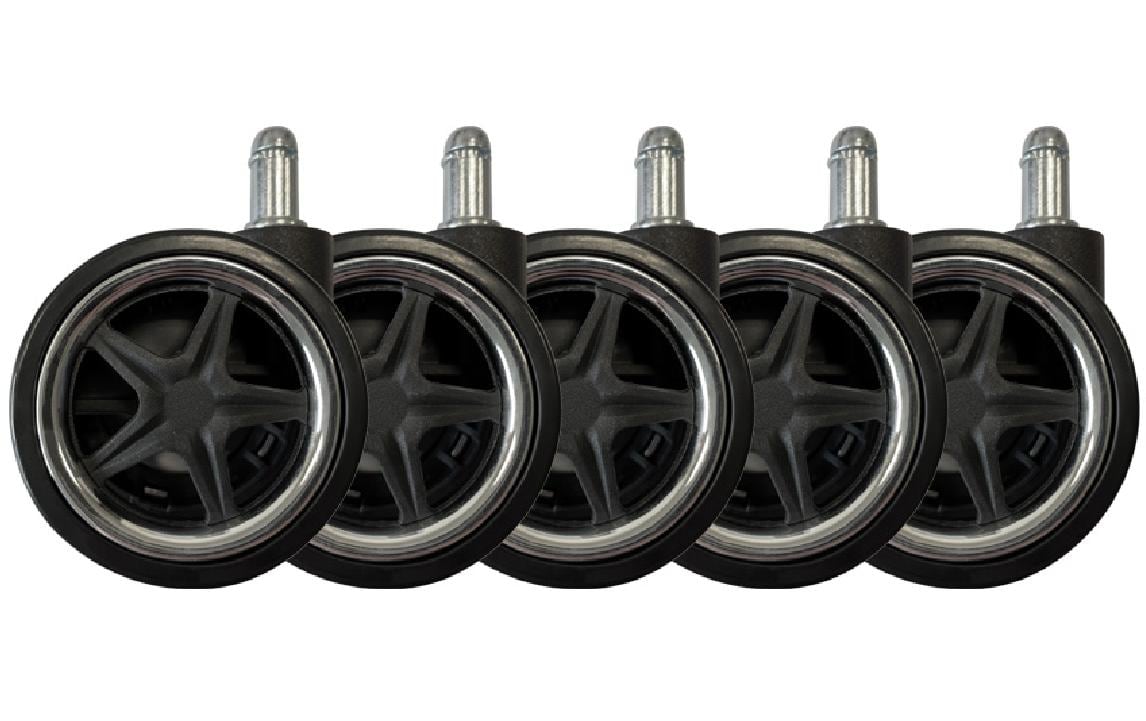 LC-POWER Gaming Stuhlrollen 5er Set.