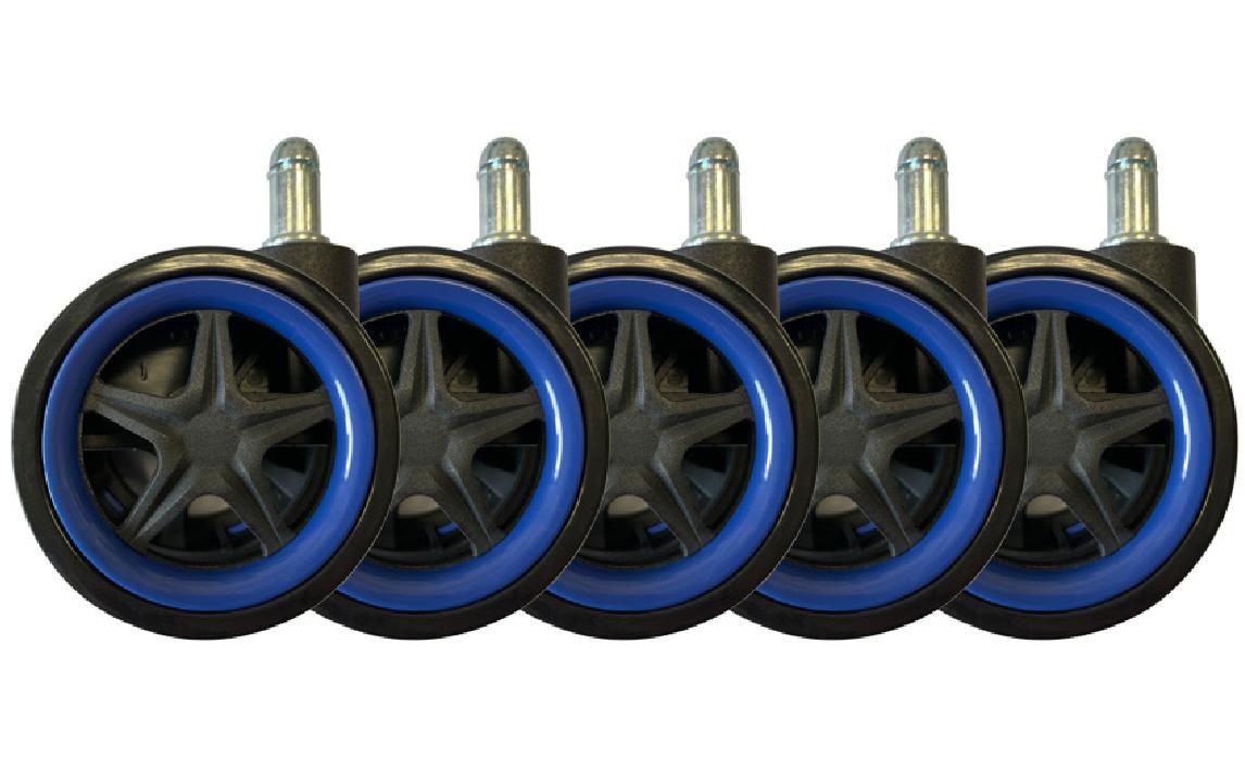 LC-POWER Gaming Stuhlrollen 5er Set.