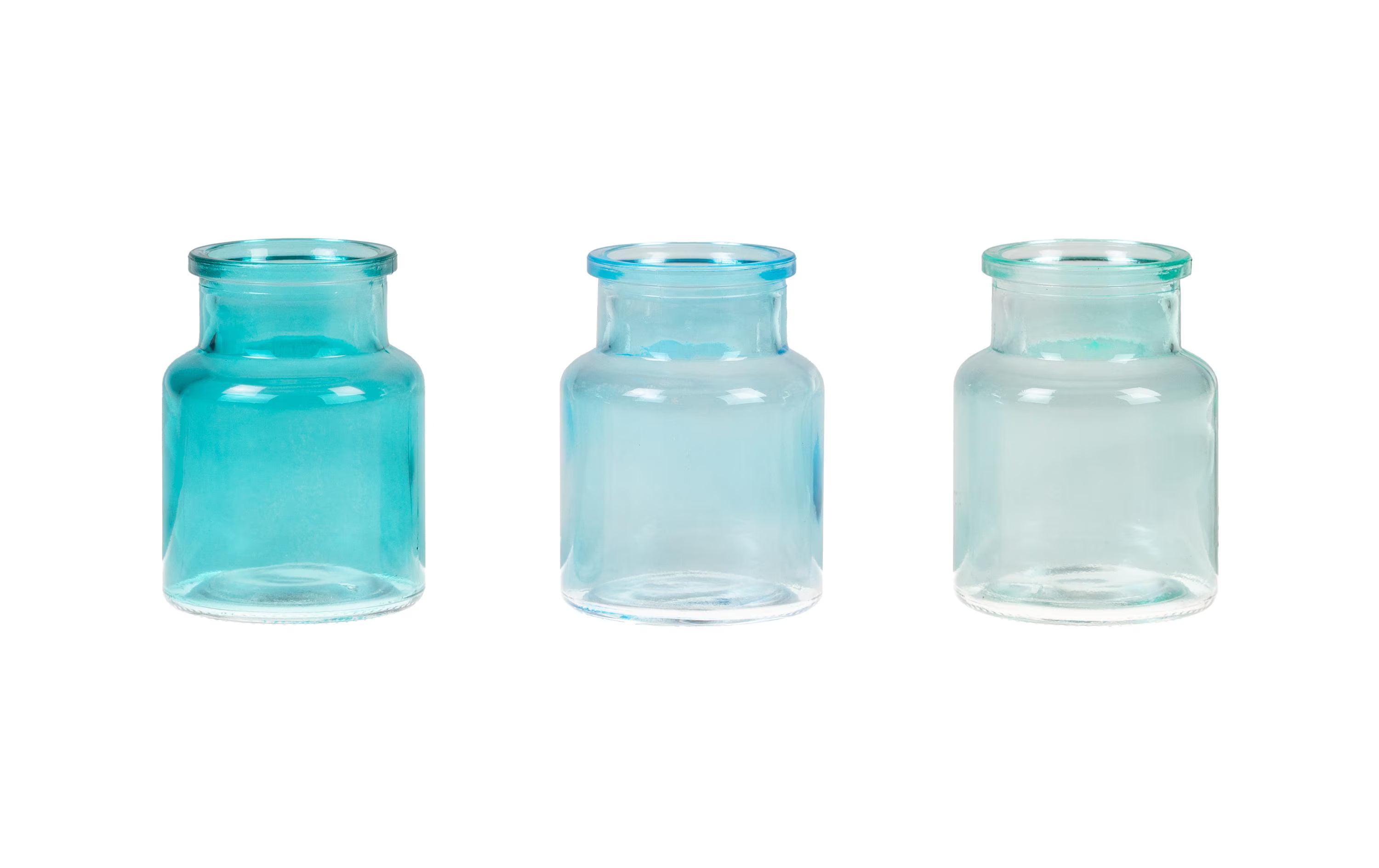 CHALET, Vasen-Set S 3 Stück, 7.5 cm, Blau