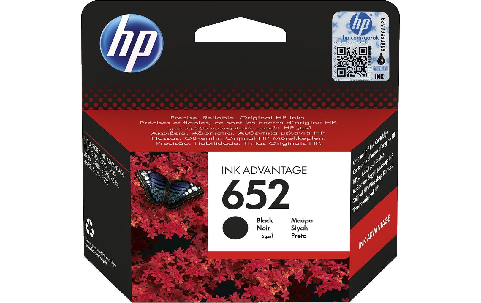 HP, Tinte Nr. 652 (F6V25AE) Black