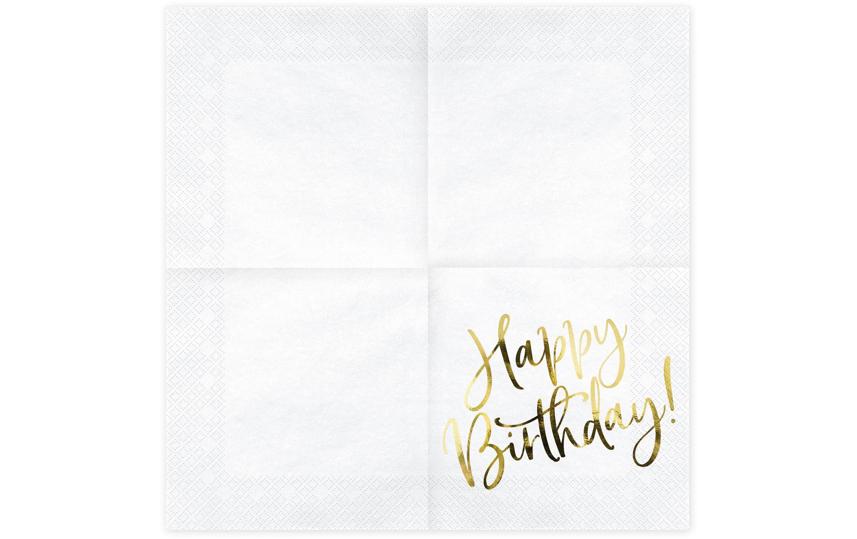 Partydeco Servietten Happy Birthday
