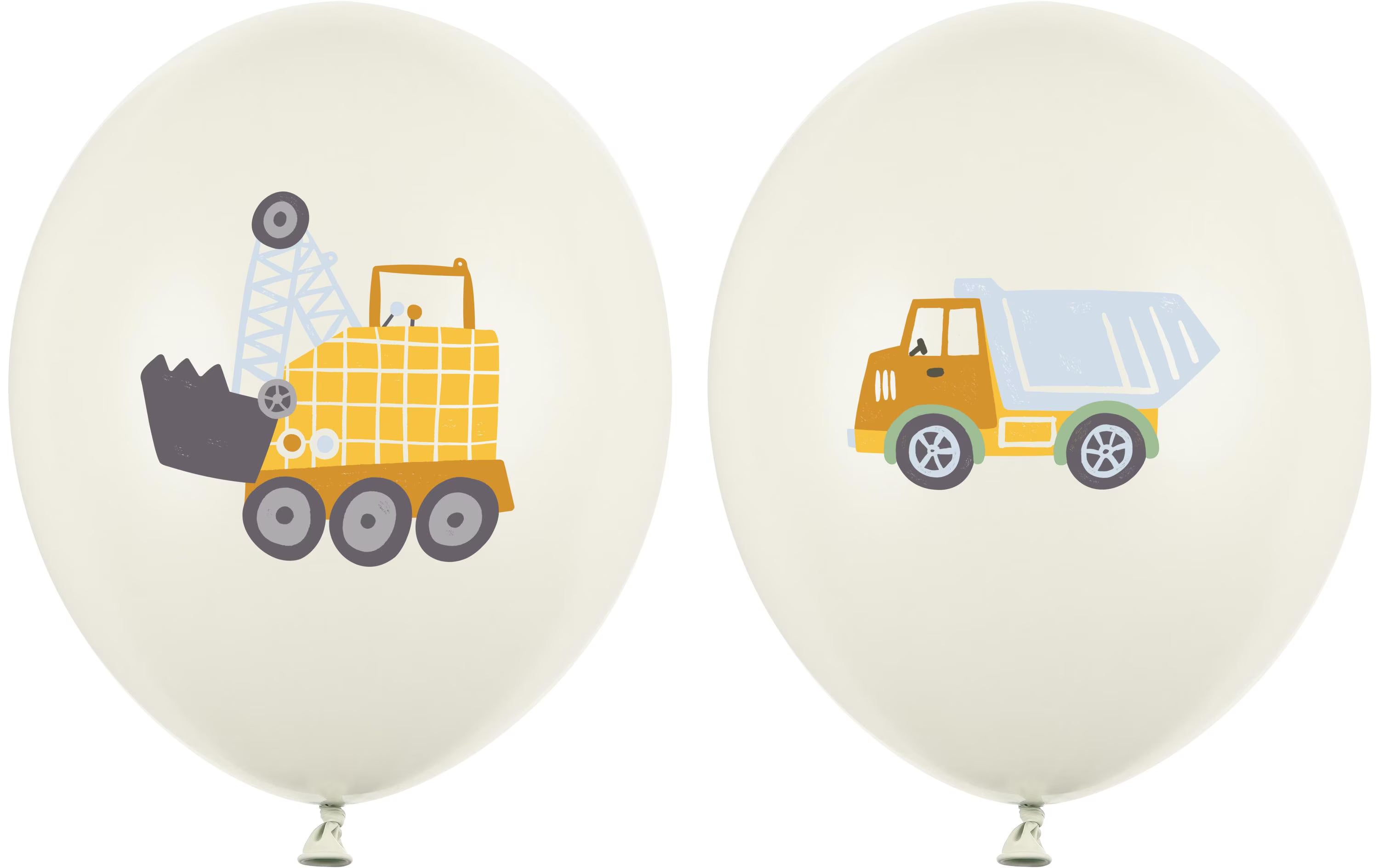 Partydeco Ballons Baufahrzeuge