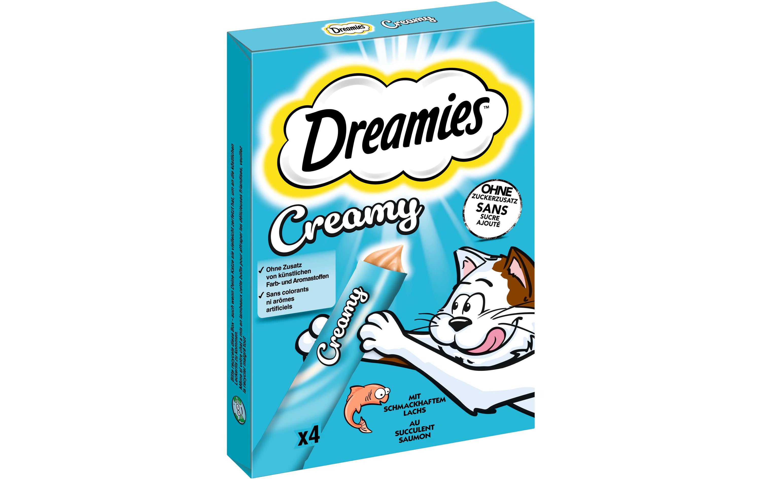 Dreamies Katzen-Snack Creamy Lachs,