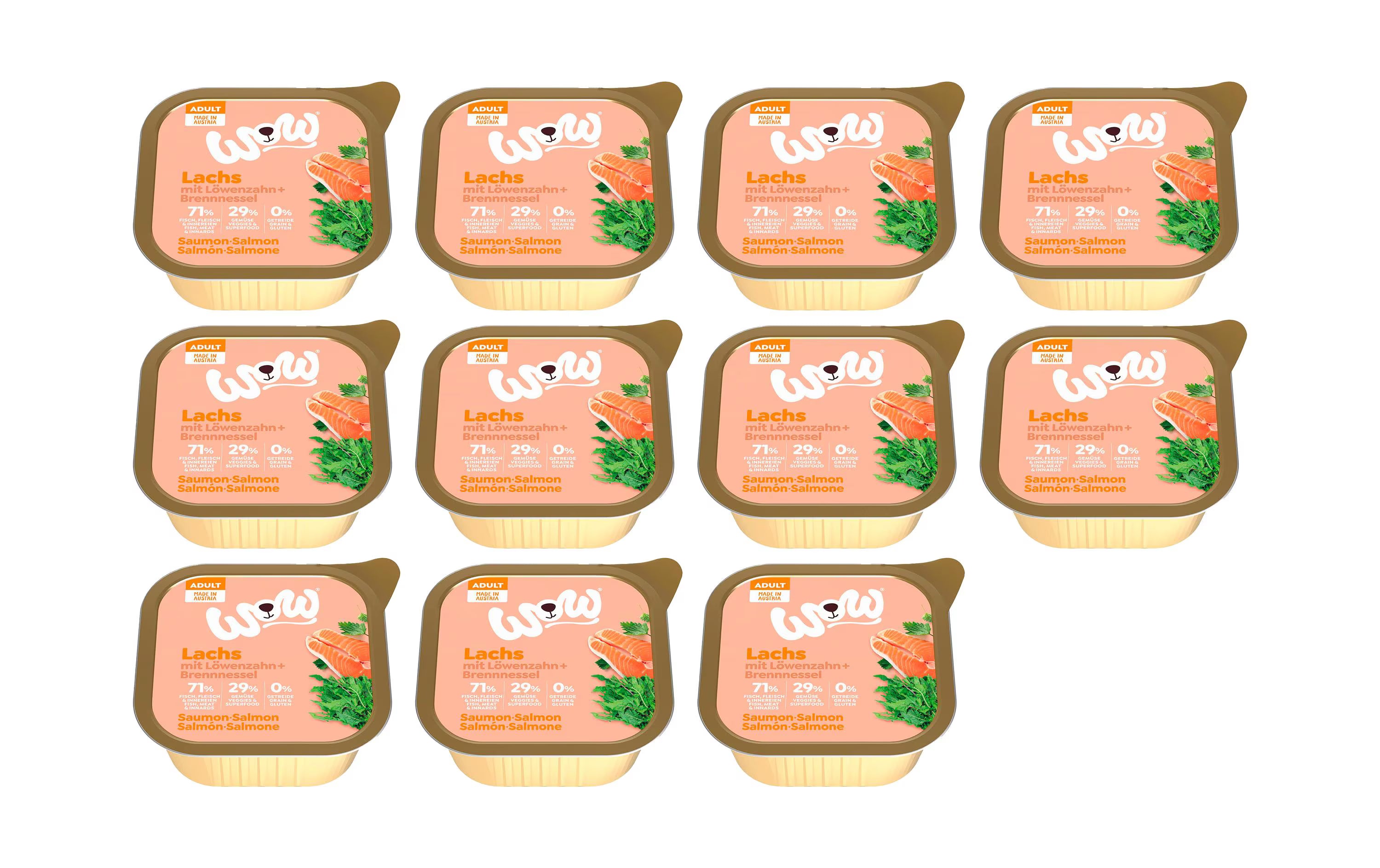 WOW Nassfutter Adult Lachs Schale,