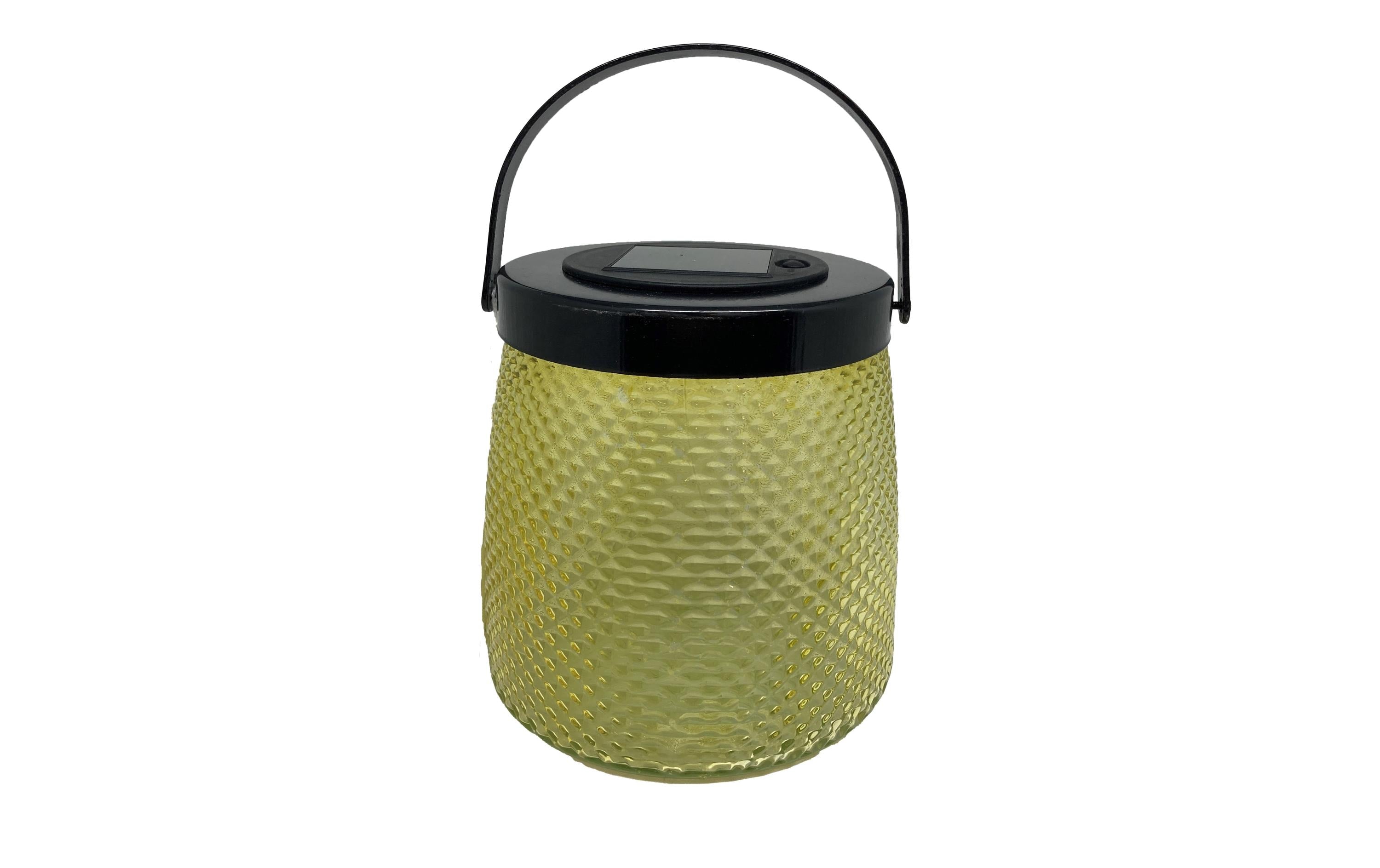 Dameco LED Solar Windlicht gelb