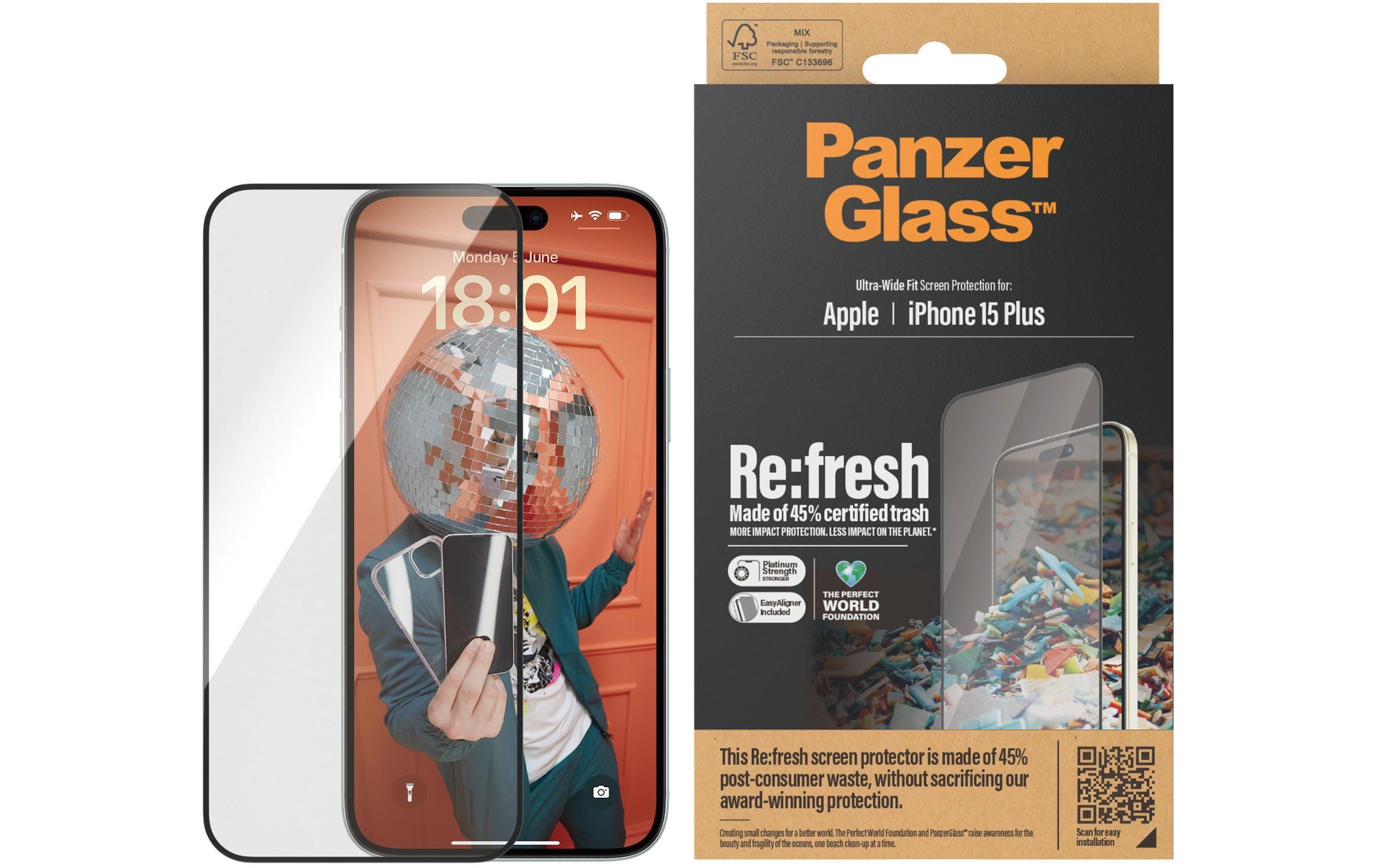 PANZERGLASS Clear Glass, UWF, EA