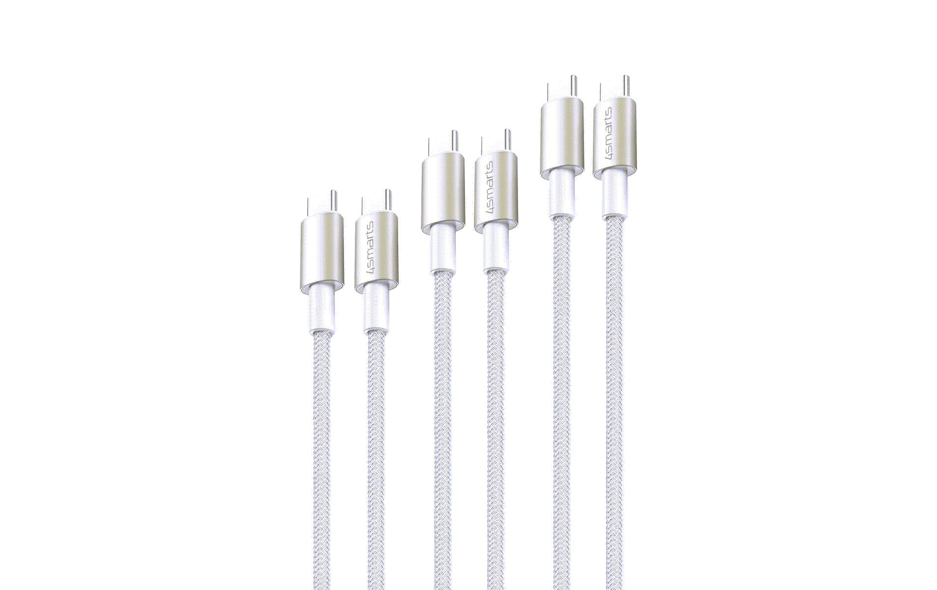 4smarts USB2.0-Kabelset C-C. 1m,1,5m, 3m