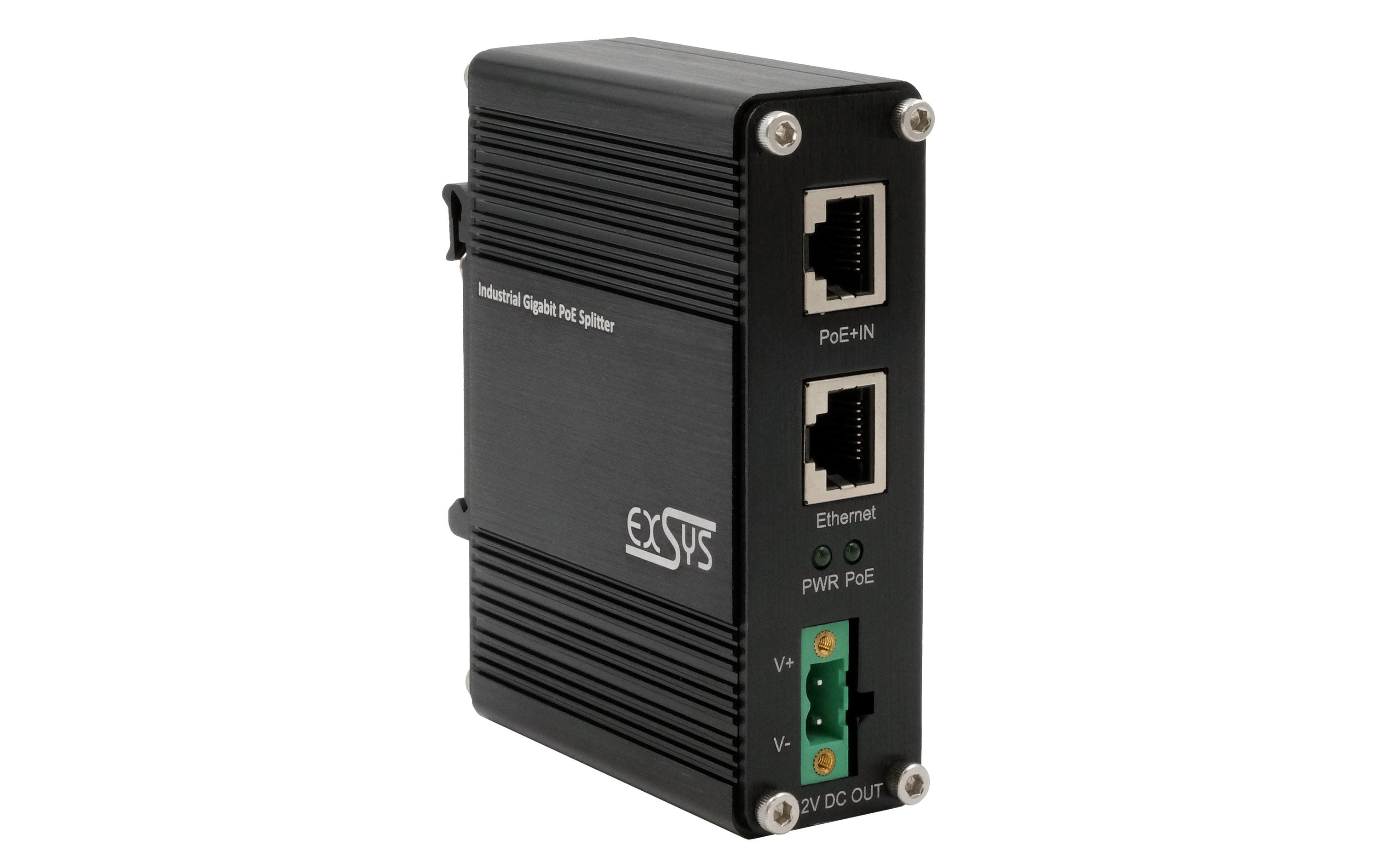EXSYS EX-60325, PoE+ Gbit Splitter, 20W