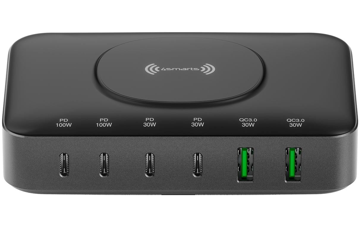 4SMARTS, 7in1 GaN Ladestation Schwarz