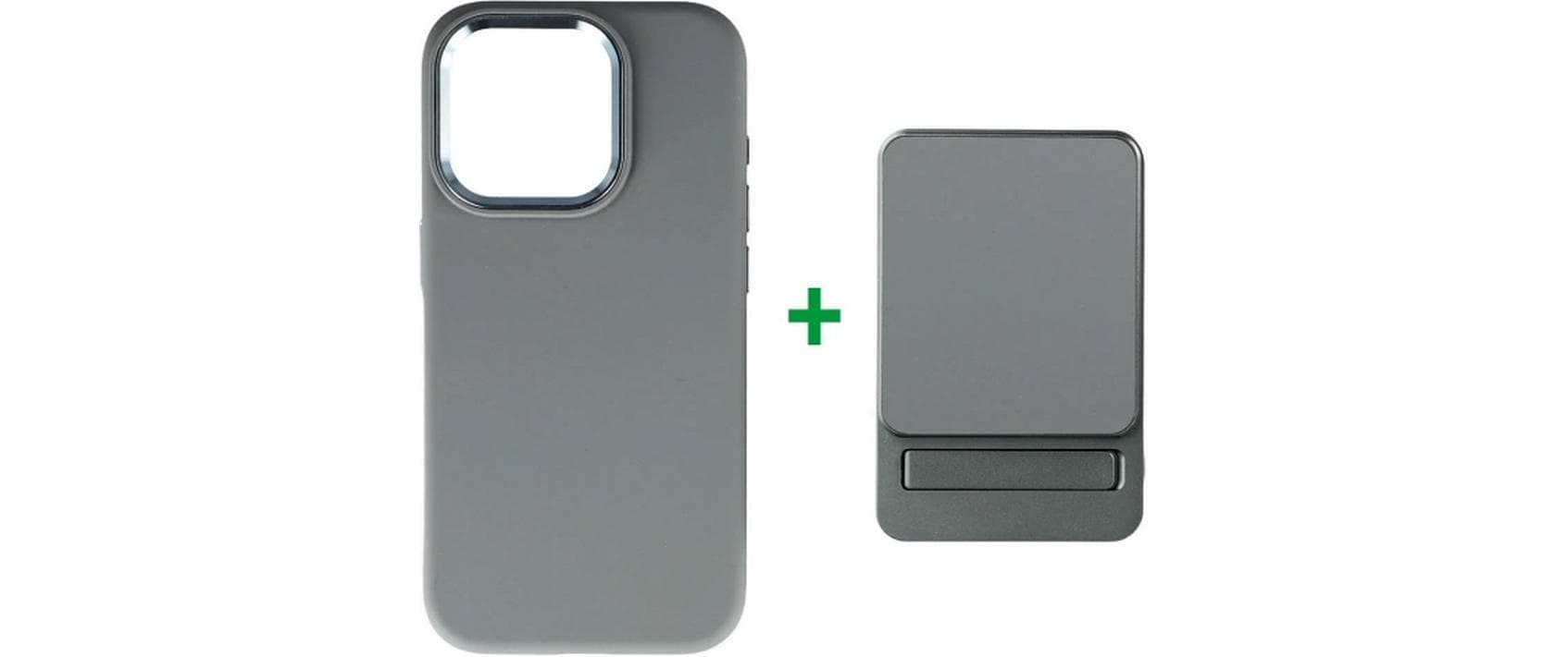 4SMARTS Powerbank + Cover Grau