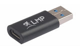 LMP USB3.0 A-C Adapter, schwarz