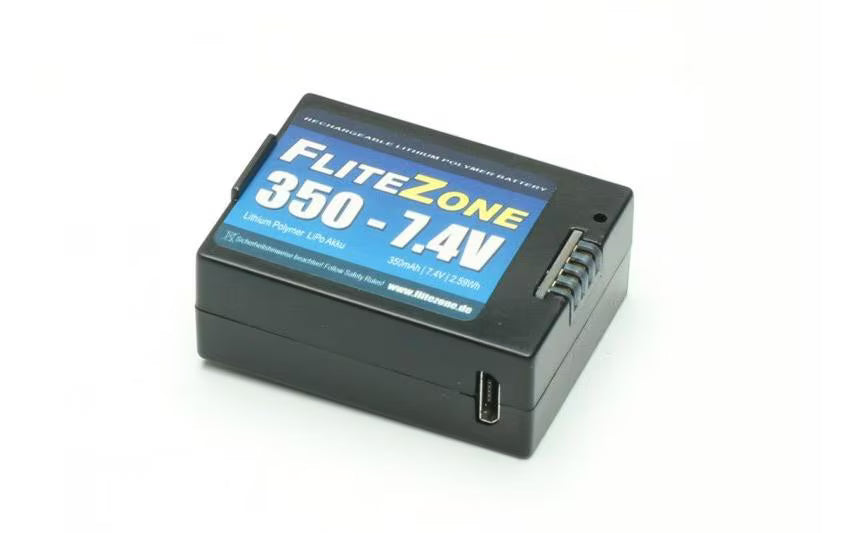 FliteZone RC-Akku LiPo 350mA, 7.4V