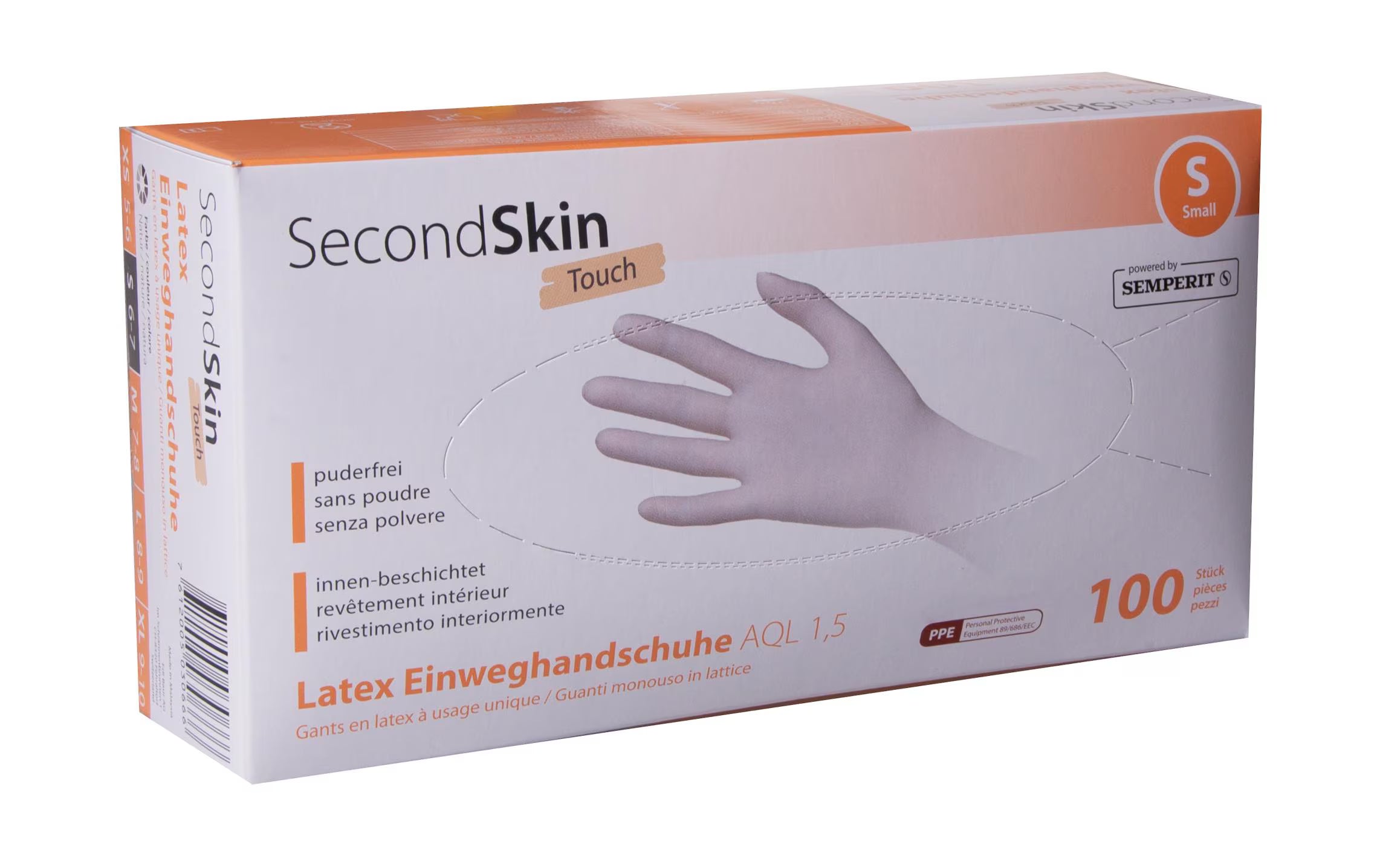 SecondSkin Einweghandschuh Latex Touch
