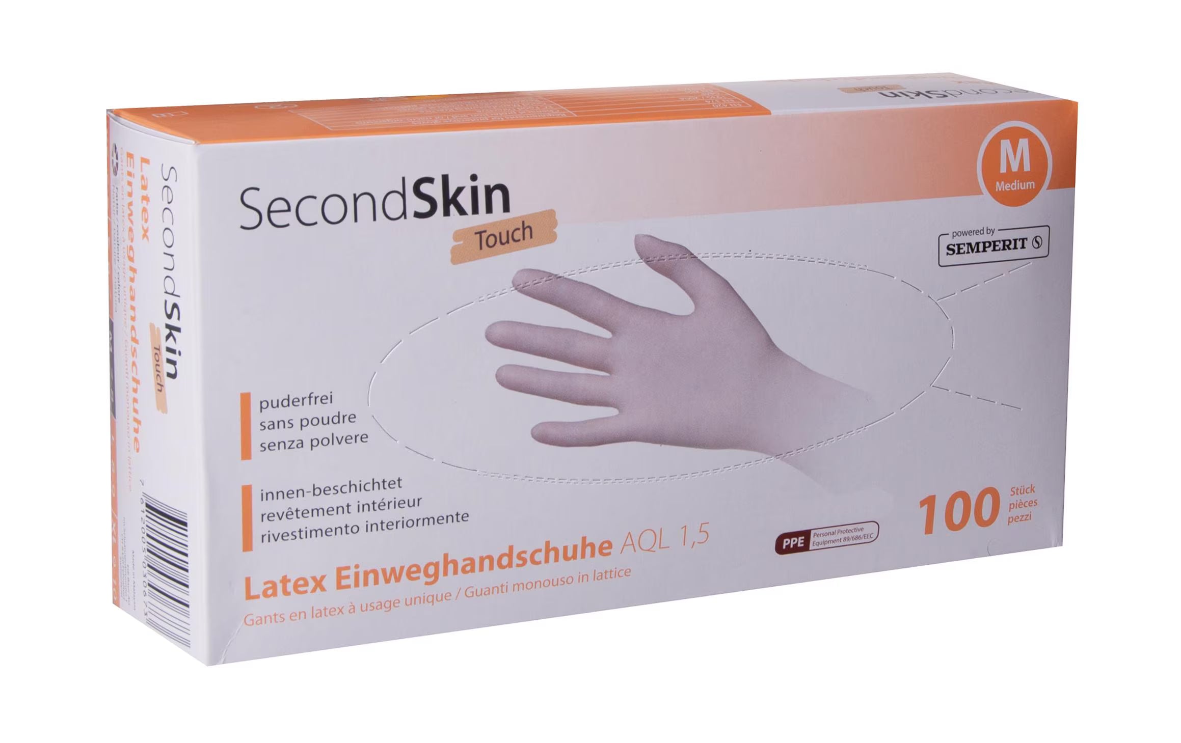 SecondSkin Einweghandschuh Latex Touch