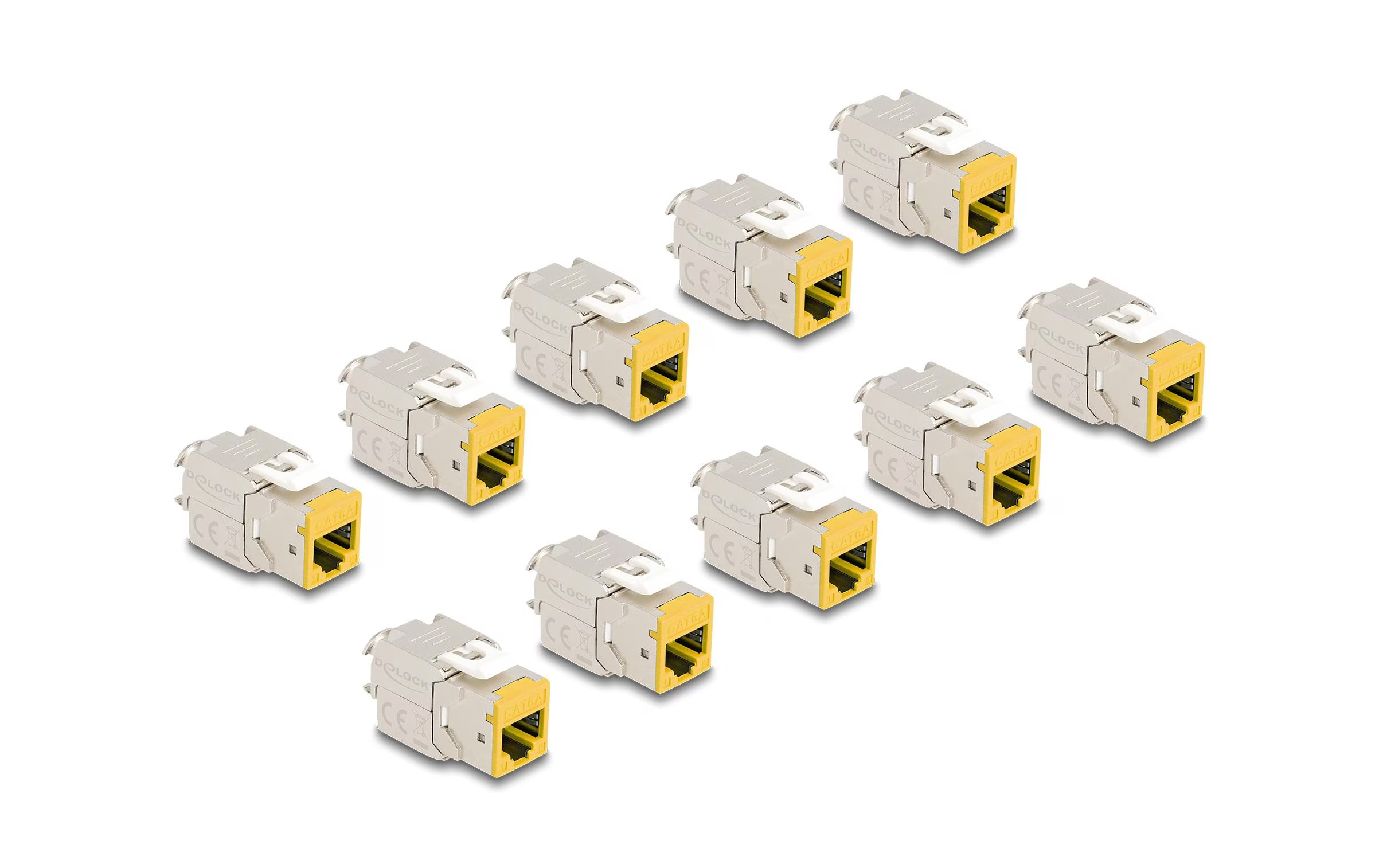 Delock, Keystone-Modul RJ45 zu LSA Cat.6A G