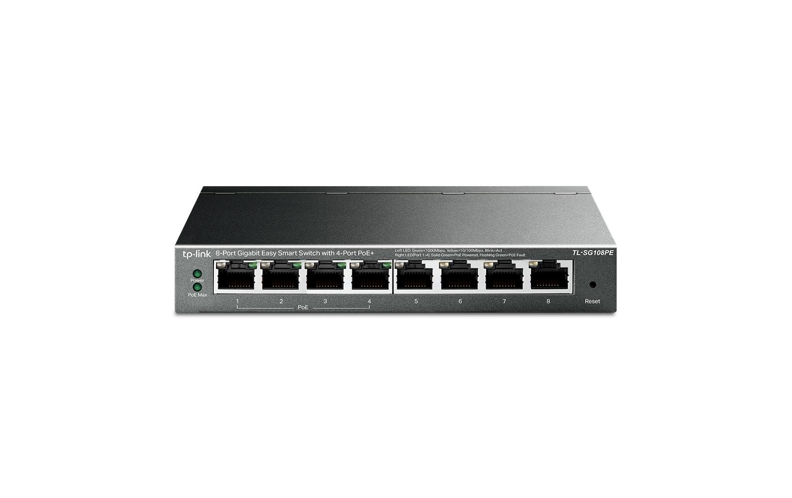 TP-Link TL-SG108PE:8Port PoE+ GigabitSwitch