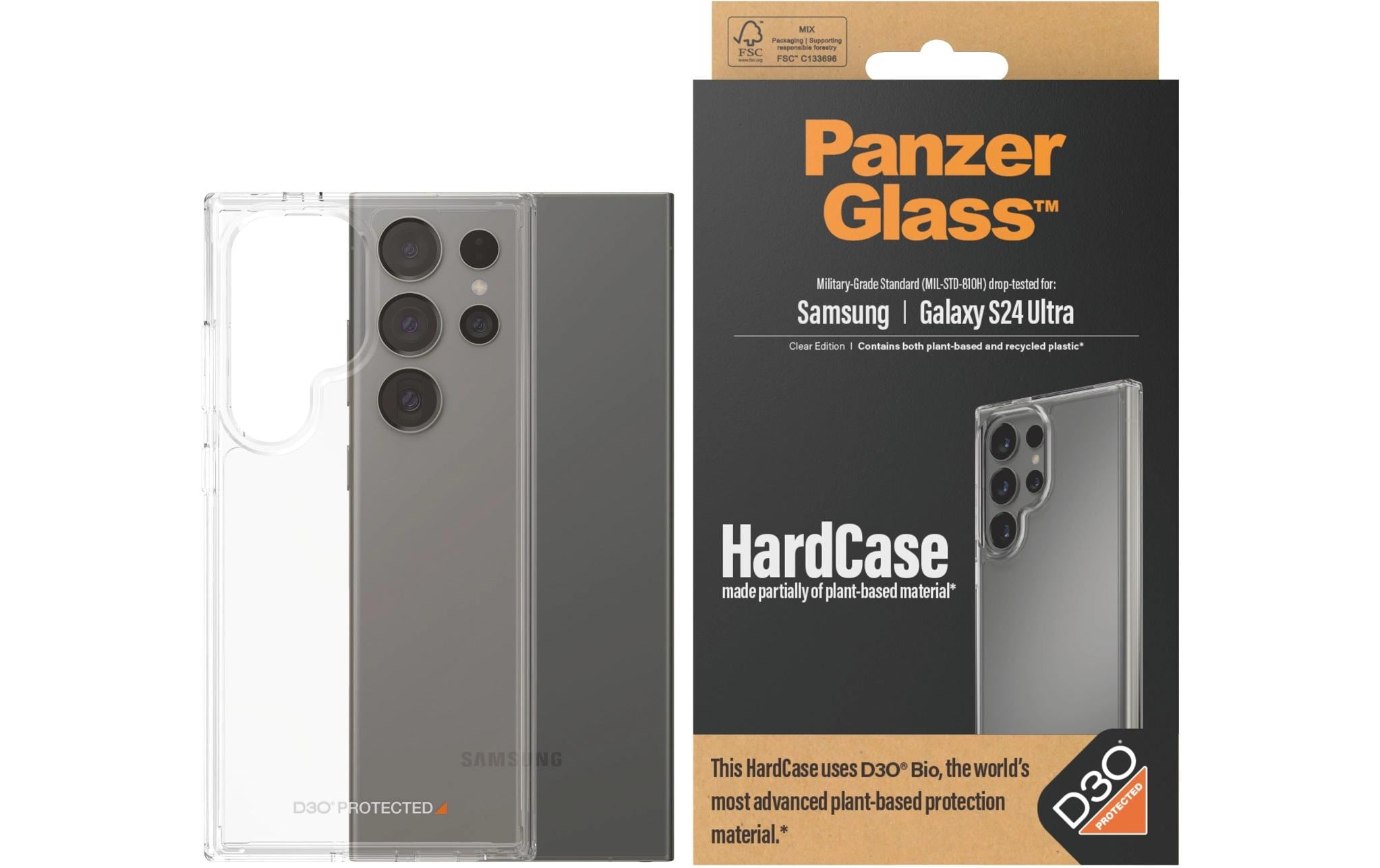 PANZERGLASS Hardcase, D3O, Transparent