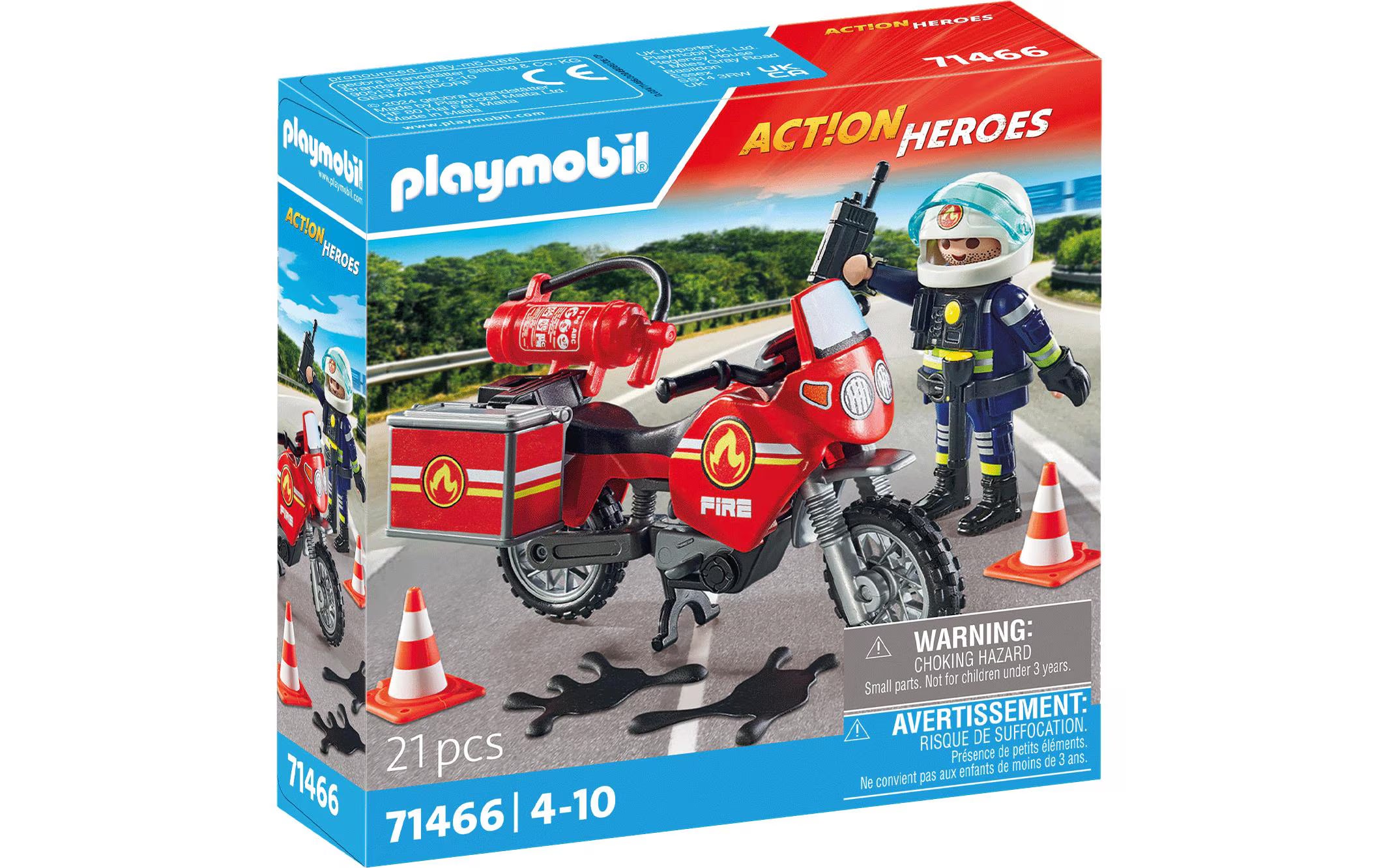 Feuerwehrmotorrad am Unfallort