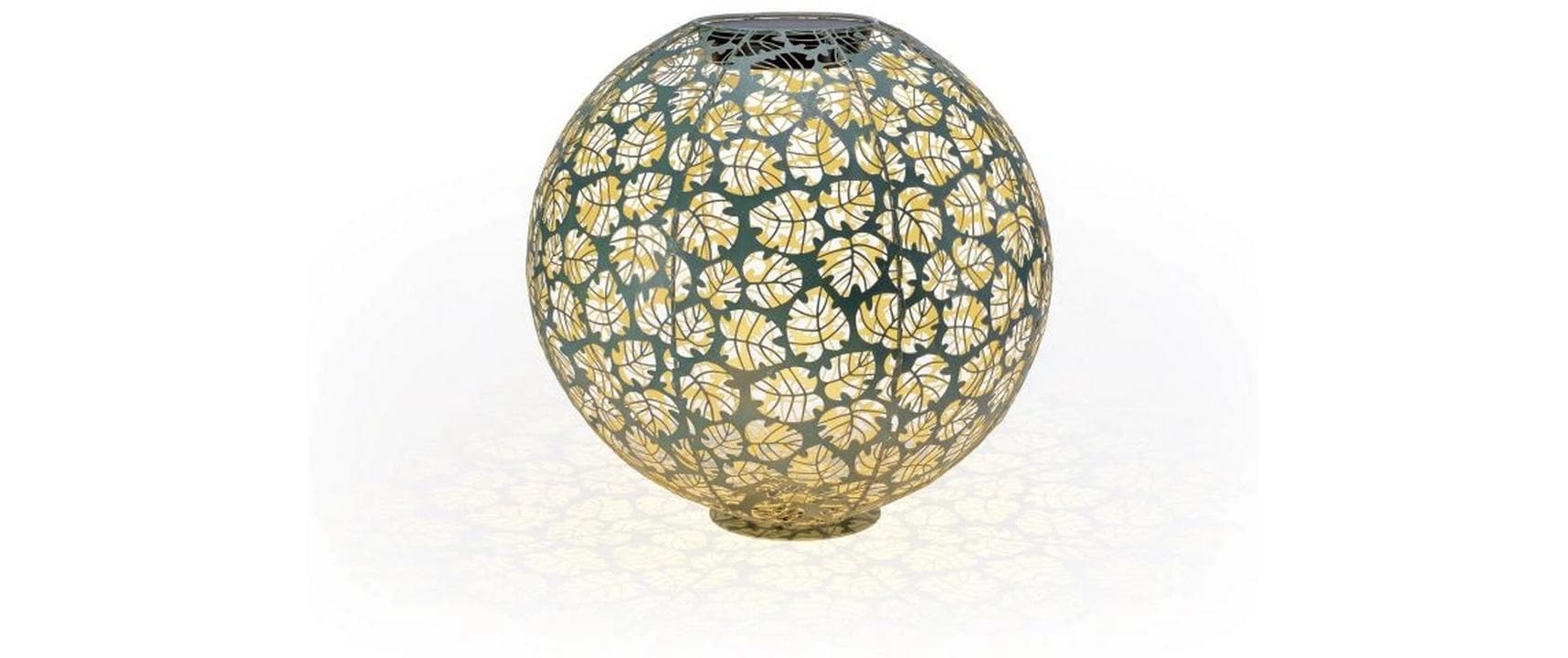 STT Windlicht Solar Antic Ball Monstera Ø