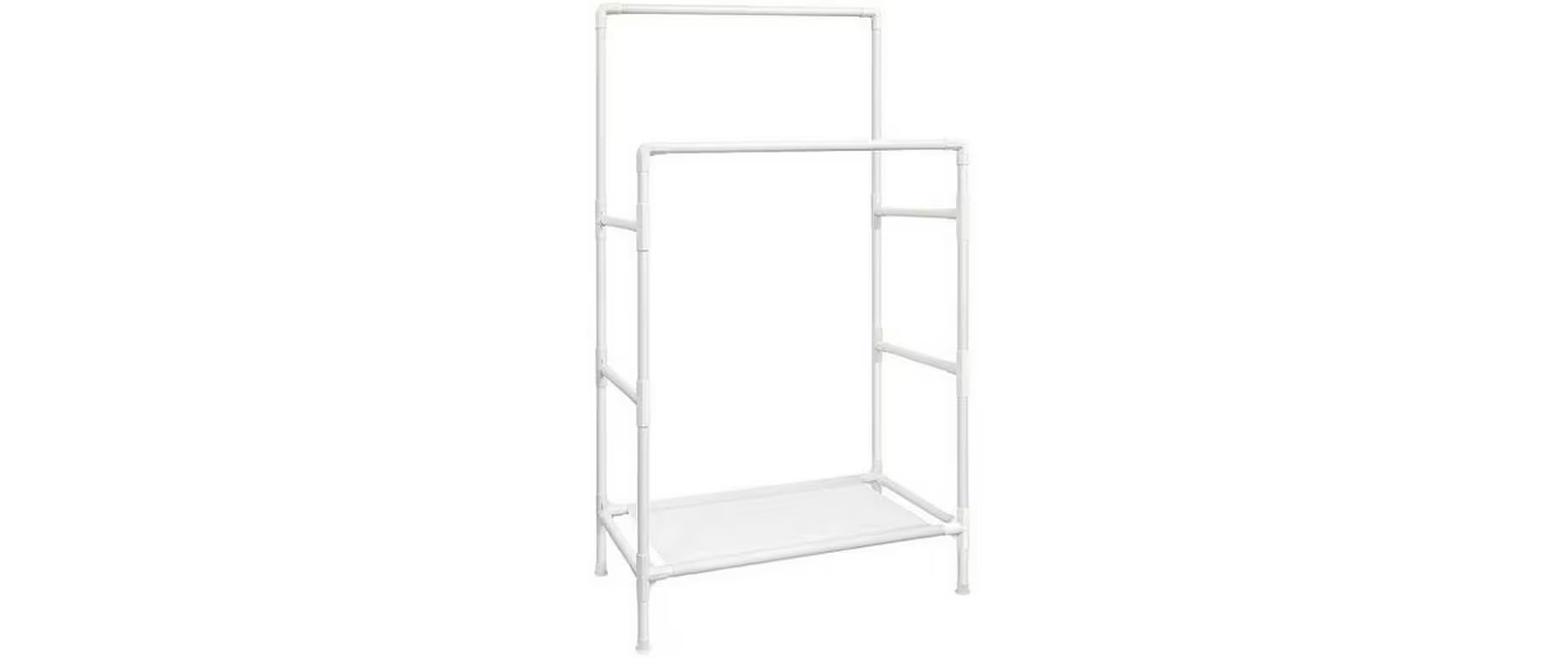 Songmics Kleiderständer Weiss, Eisenrohre