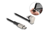 Delock, USB 2.0-Kabel 180° gewinkelt USB C