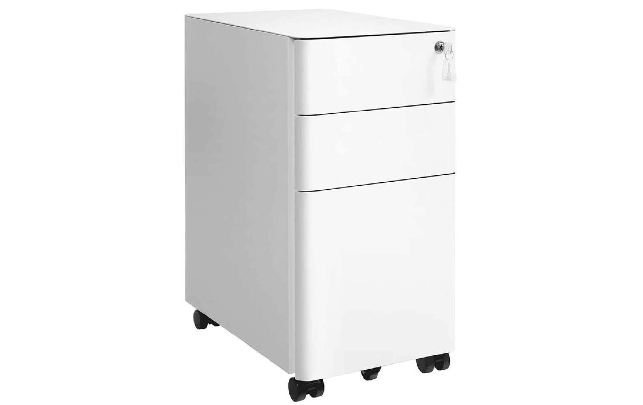 Songmics Rollcontainer weiss, Schloss