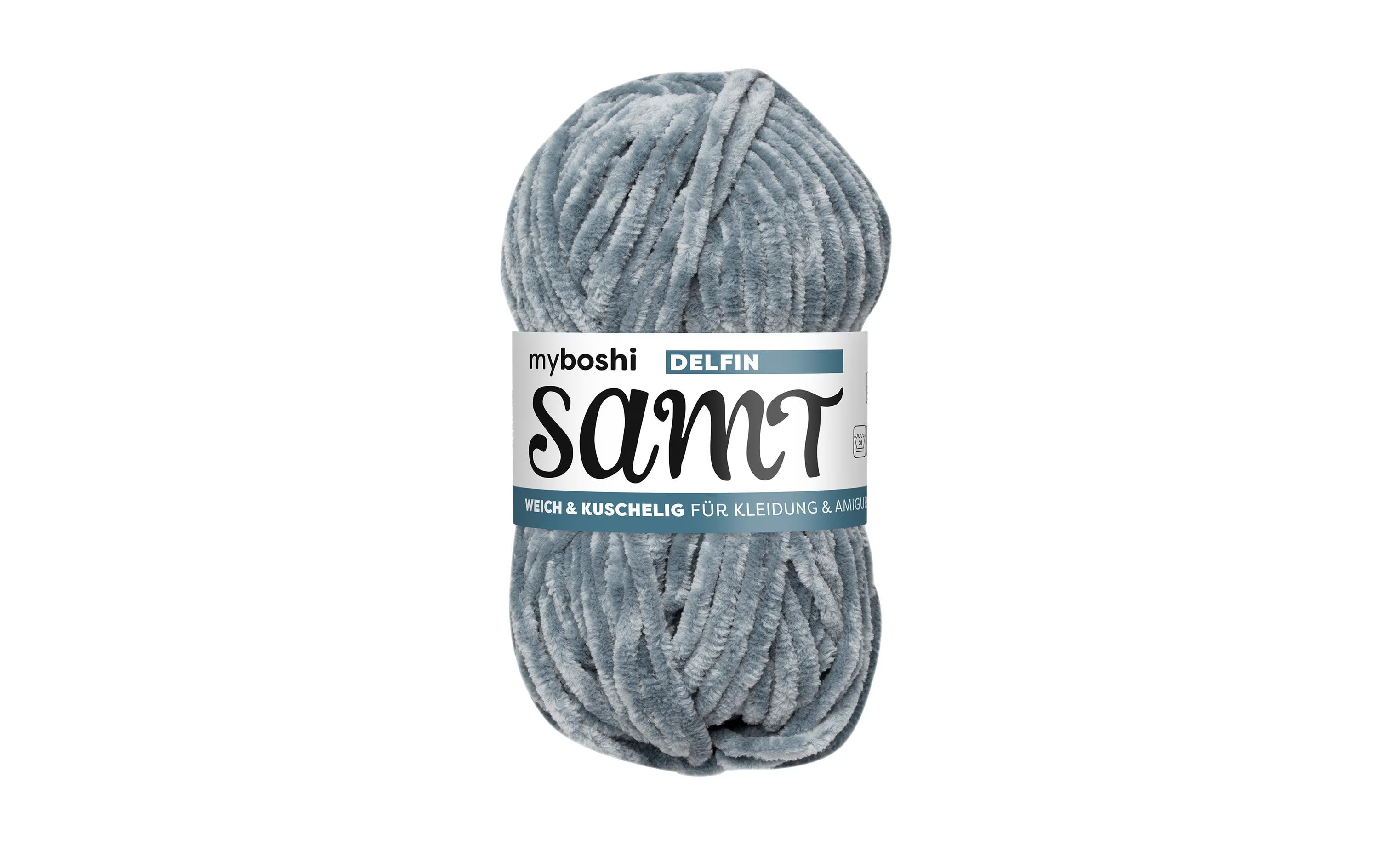 myBoshi Wolle Chenille Samt Delfin