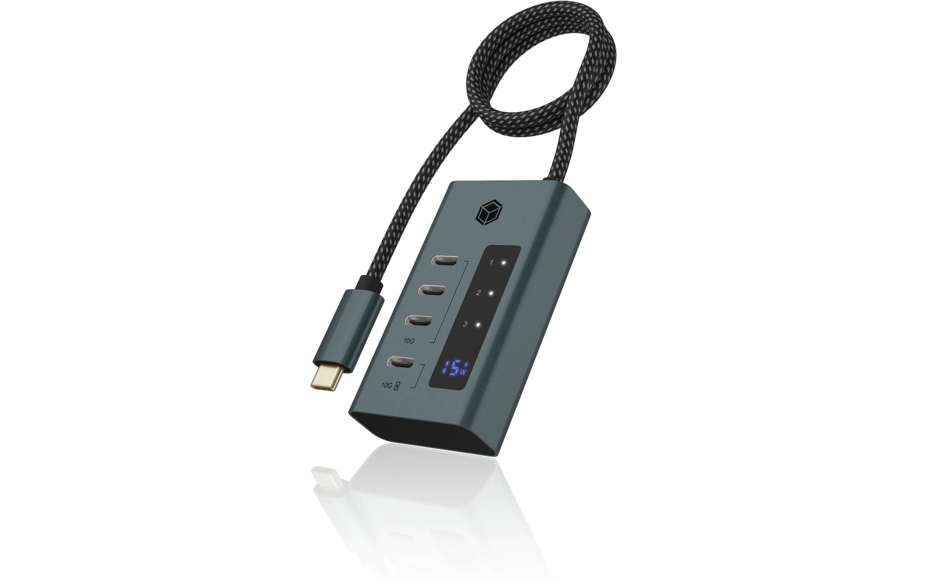 ICY BOX IB-HUB1454-C31, 4x USB3 Hub, 2C/2A