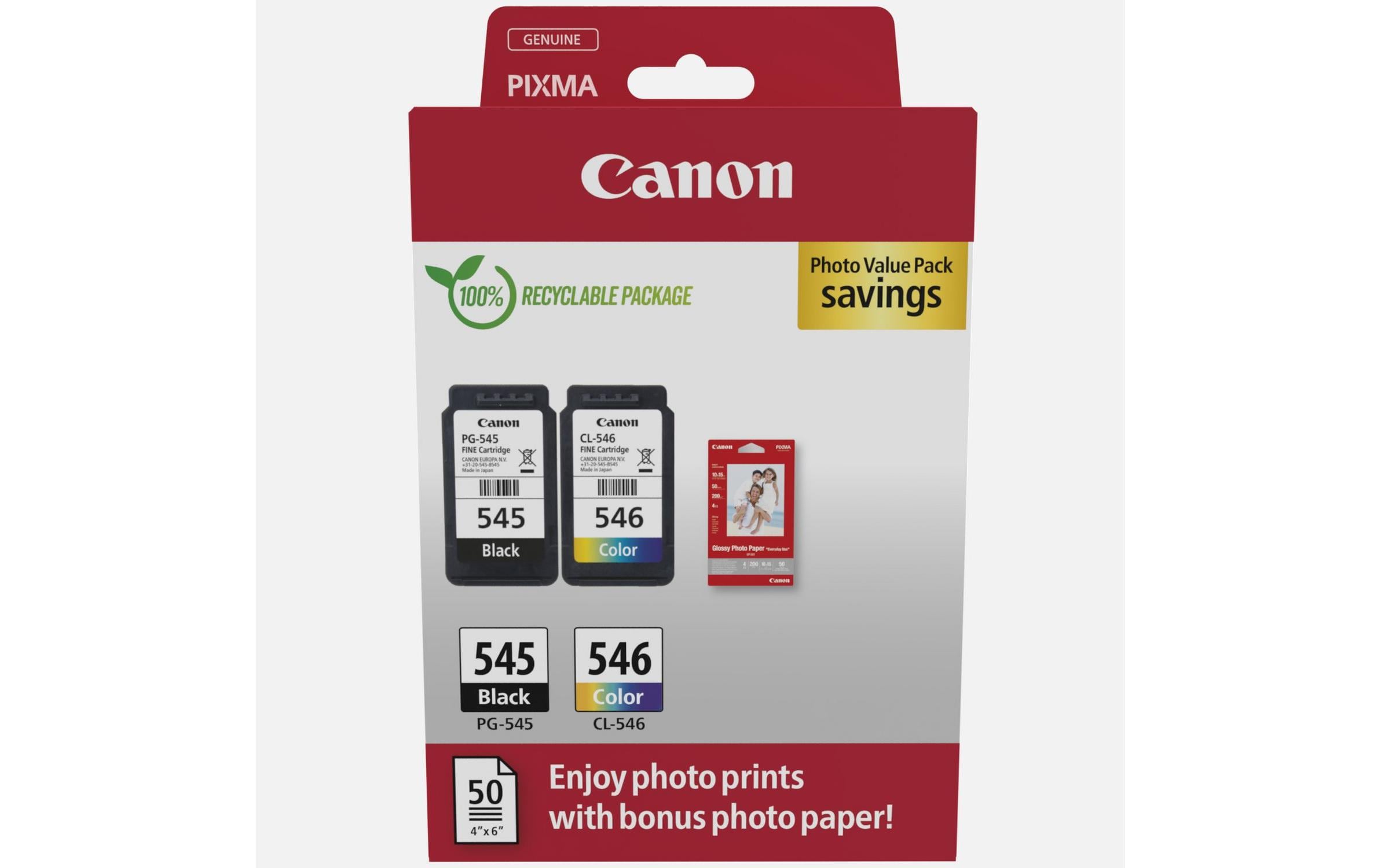 Canon Tintenset PG-545/CL-546 inklusive