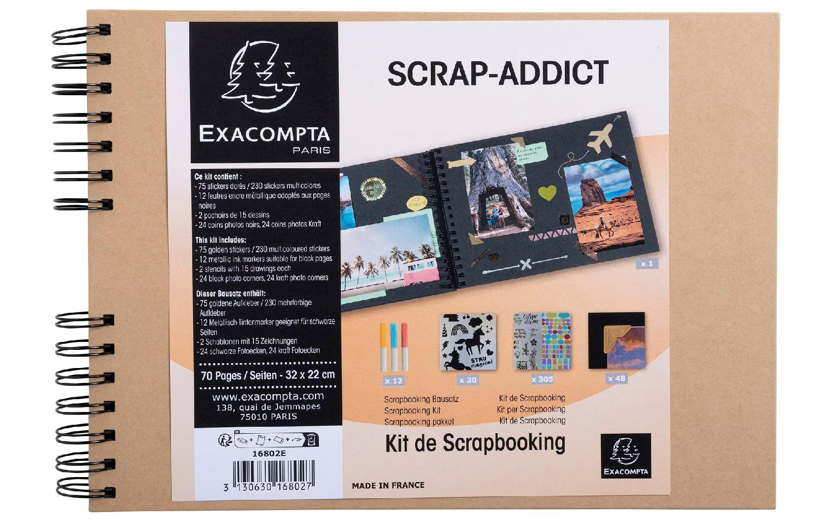 Exacompta, Kreativalbum Scrap-Addict Kraft